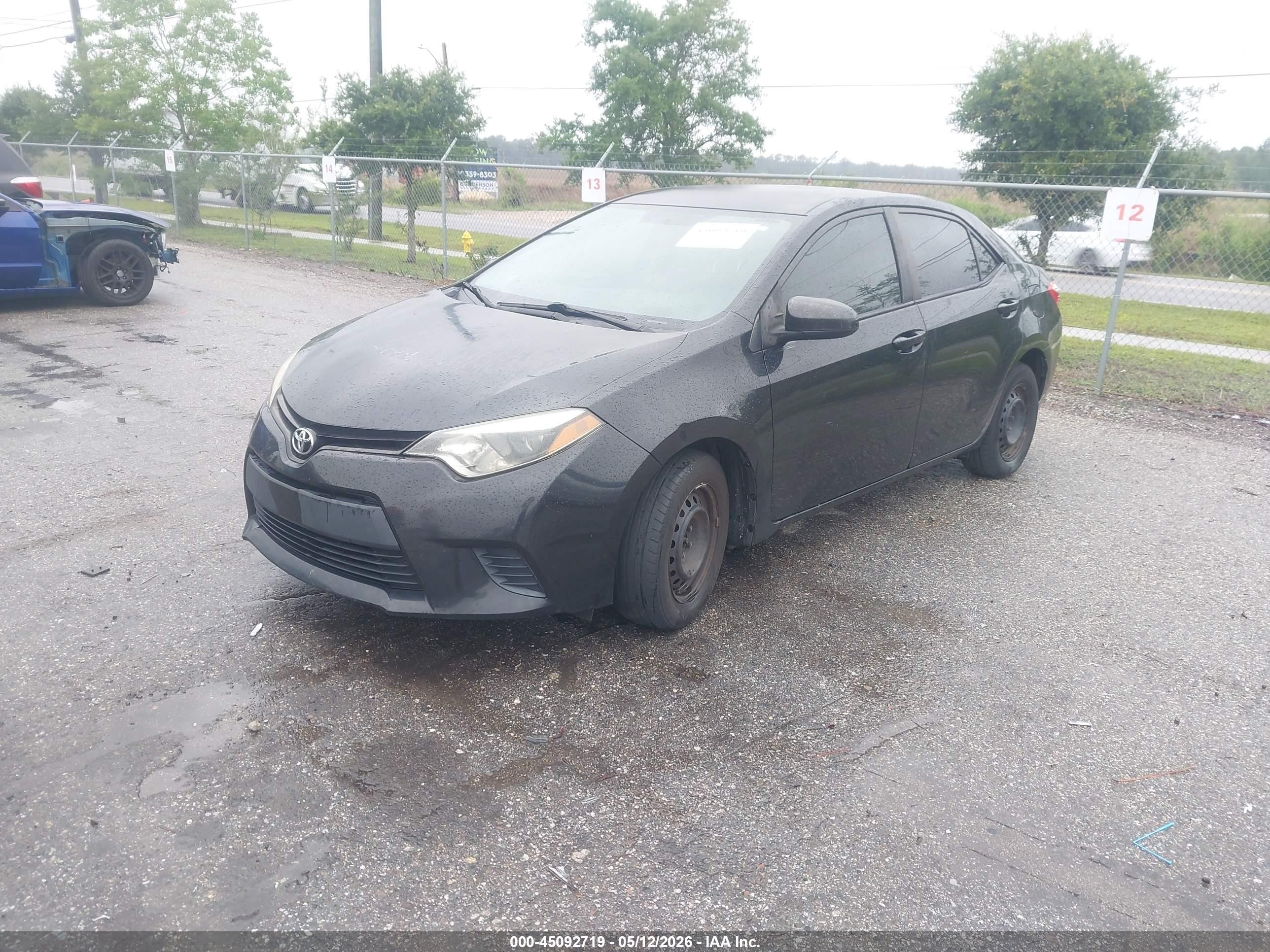 2014 Toyota Corolla L Black vin: 2T1BURHE0EC169434