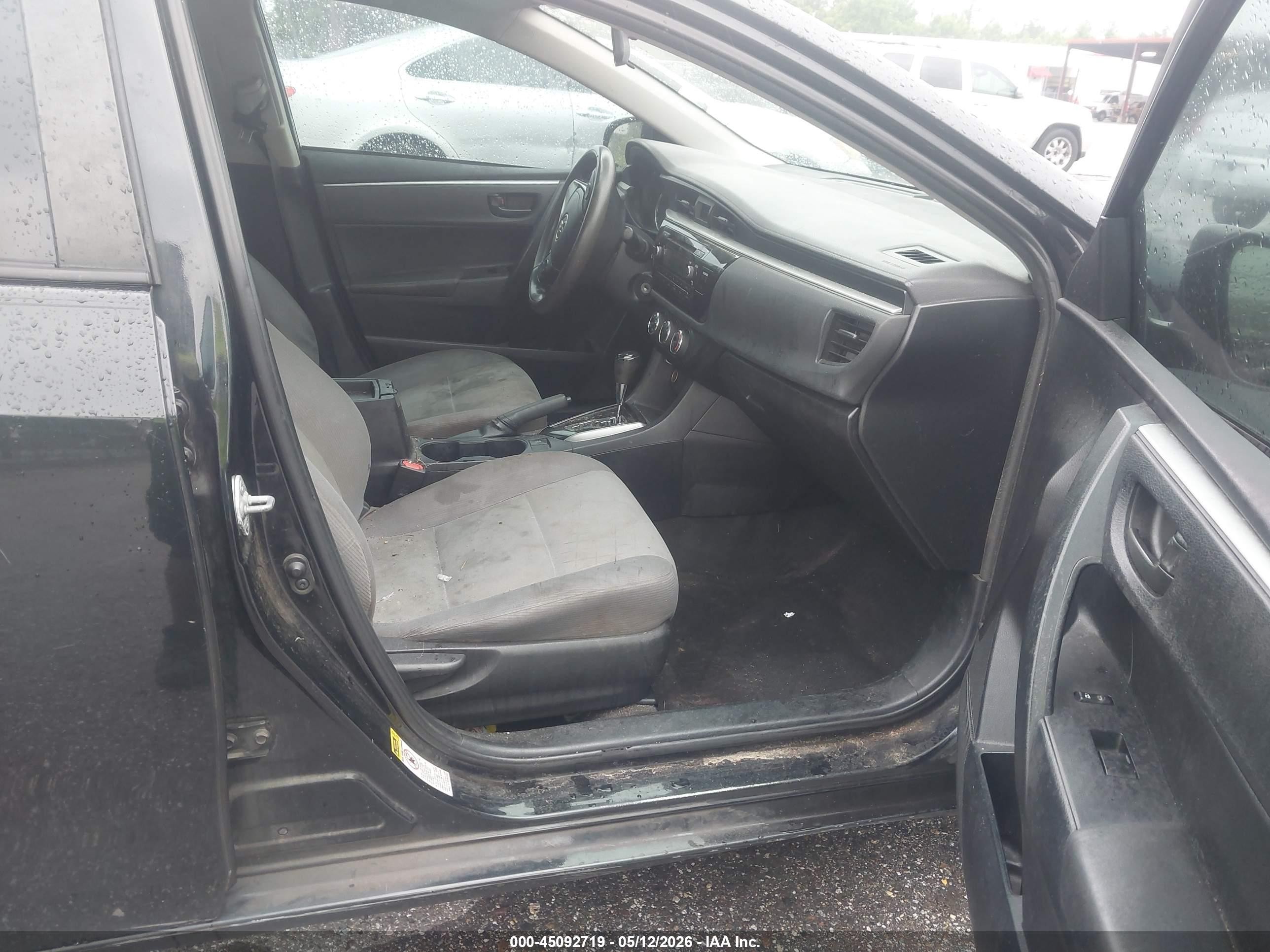 2014 Toyota Corolla L Black vin: 2T1BURHE0EC169434