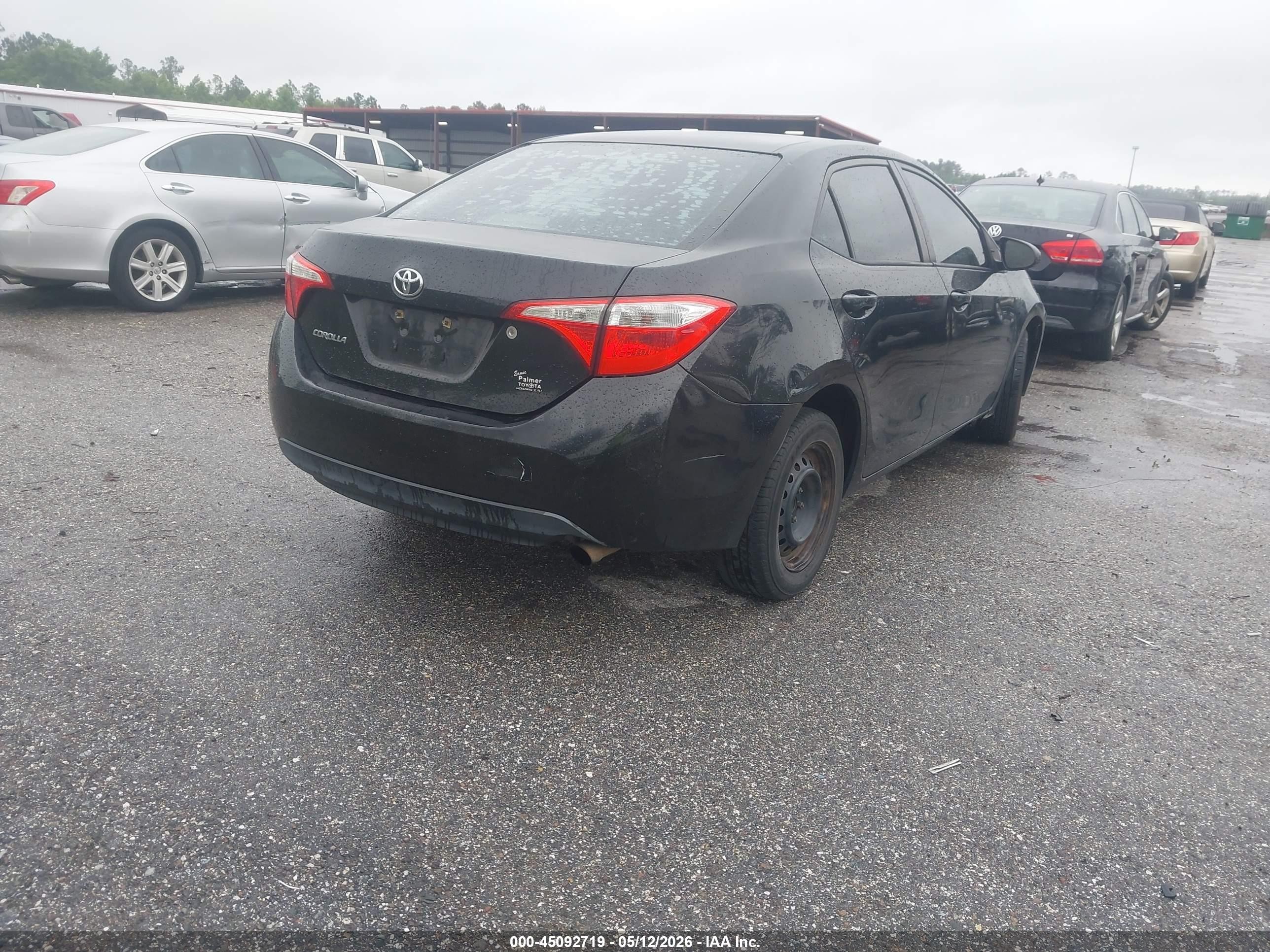 2014 Toyota Corolla L Black vin: 2T1BURHE0EC169434