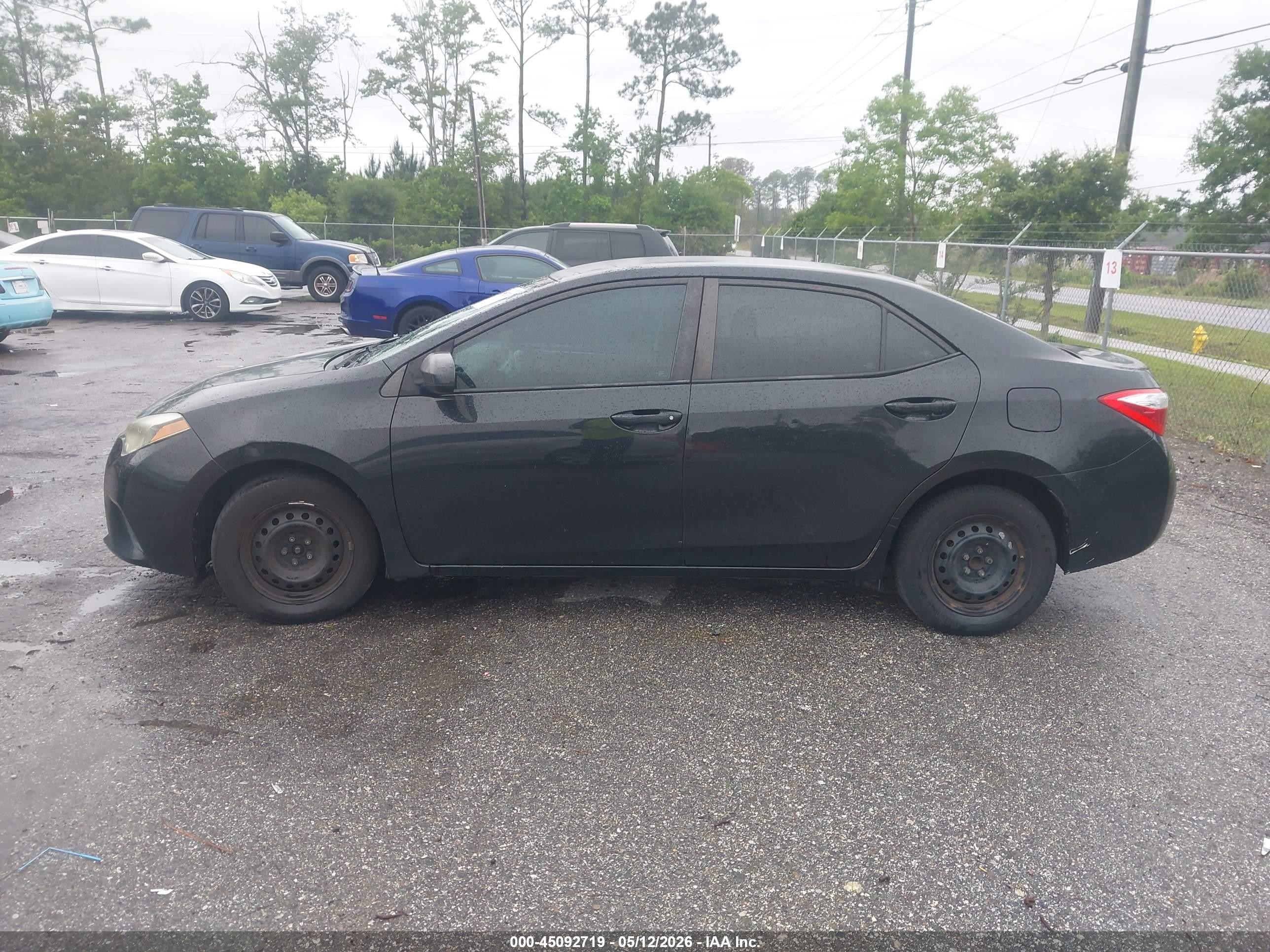 2014 Toyota Corolla L Black vin: 2T1BURHE0EC169434