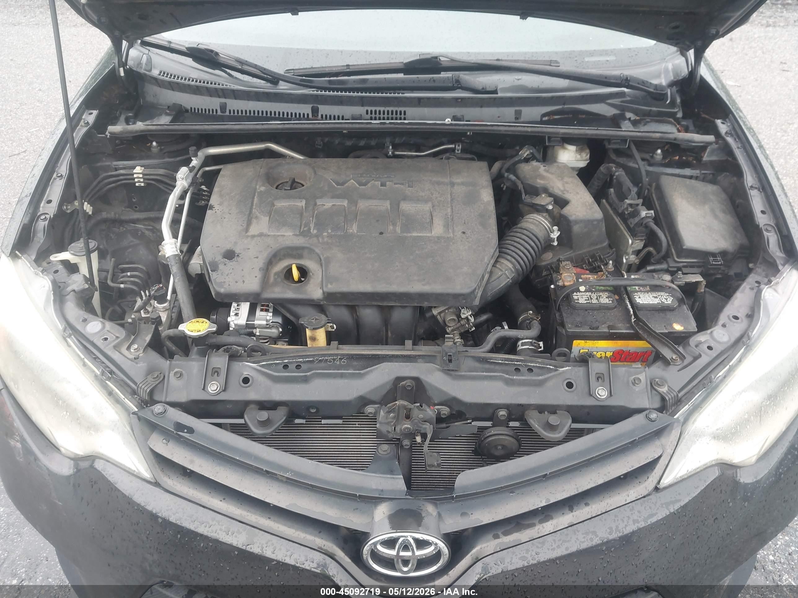 2014 Toyota Corolla L Black vin: 2T1BURHE0EC169434