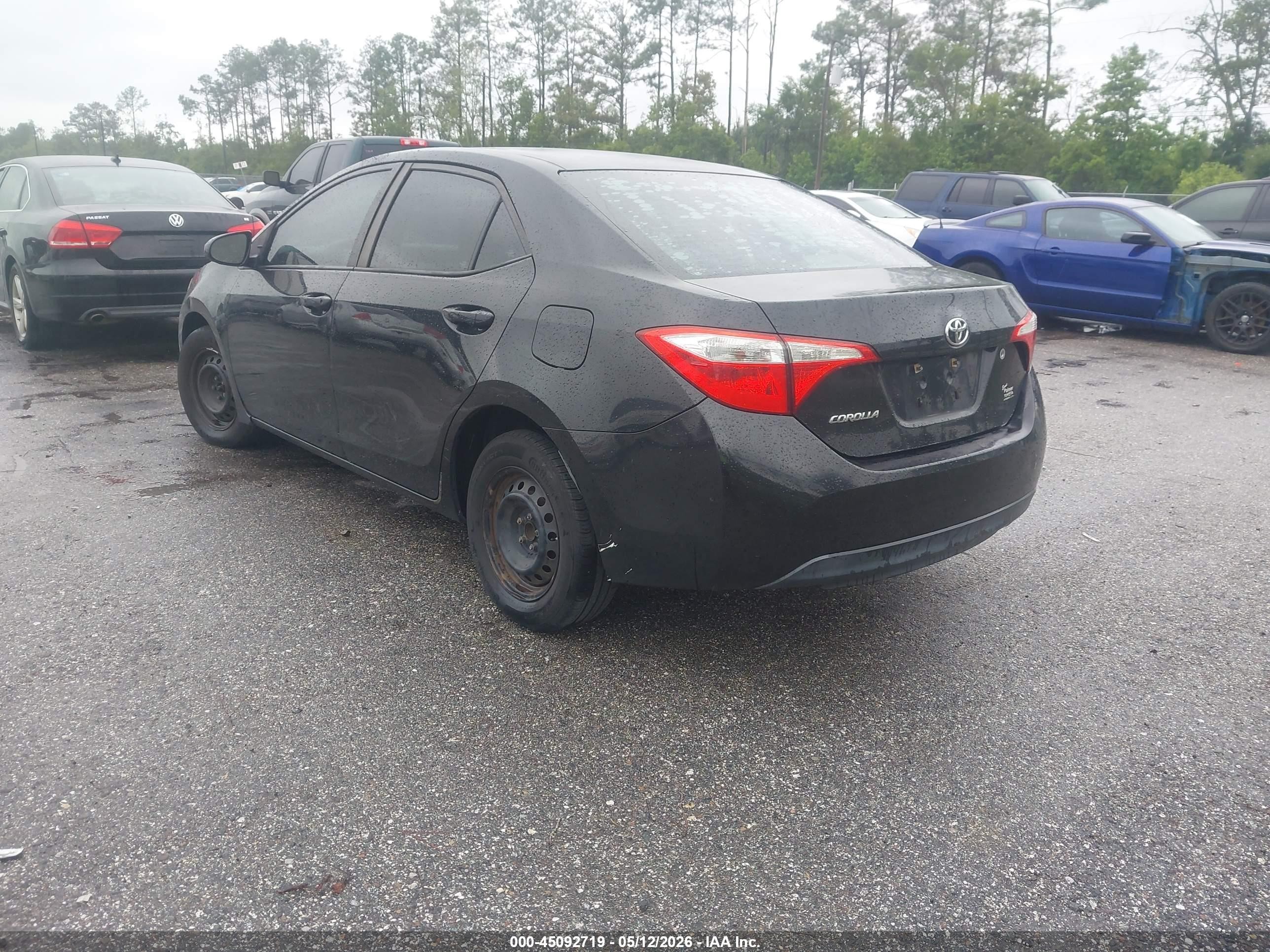 2014 Toyota Corolla L Black vin: 2T1BURHE0EC169434
