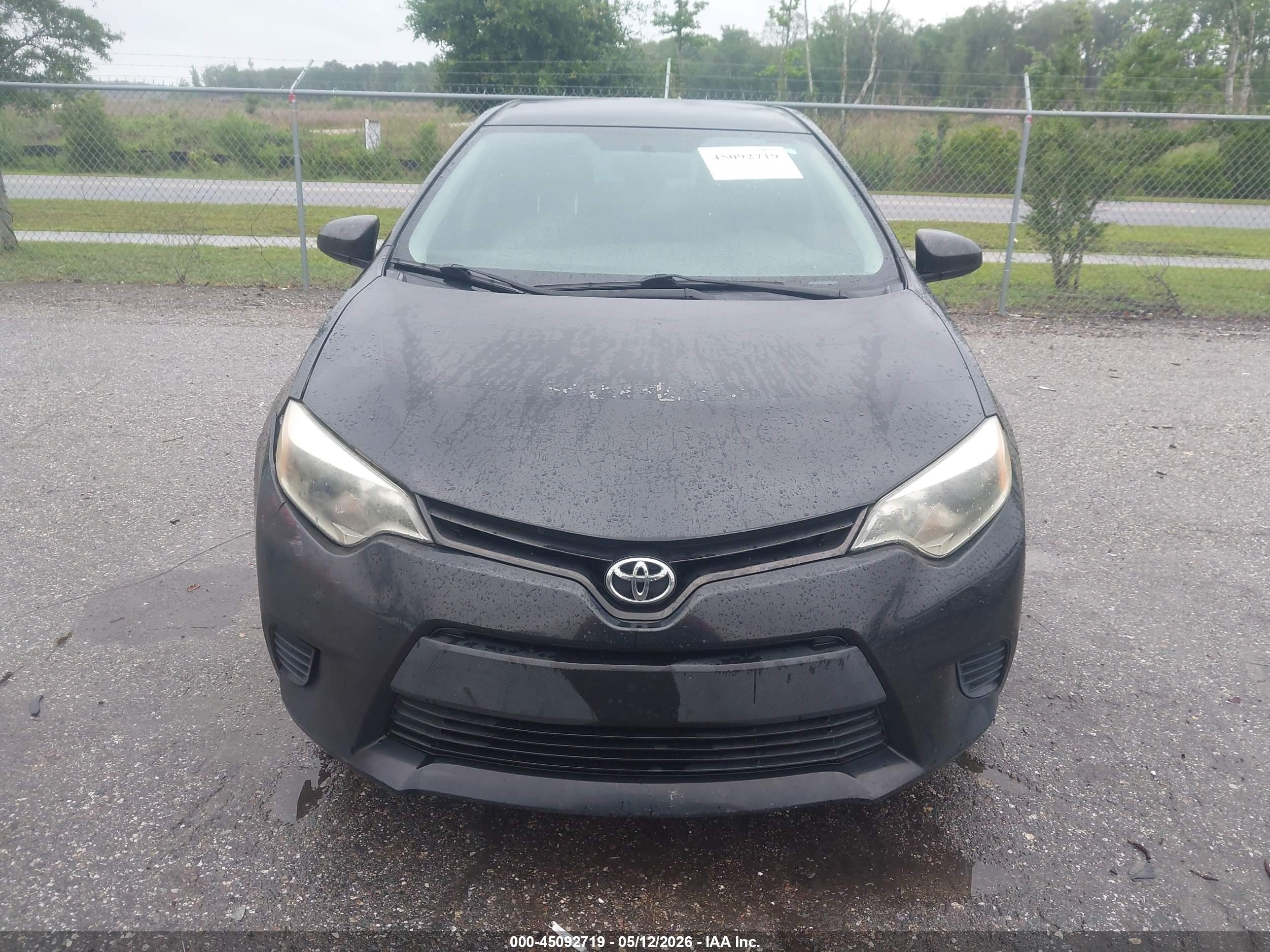 2014 Toyota Corolla L Black vin: 2T1BURHE0EC169434