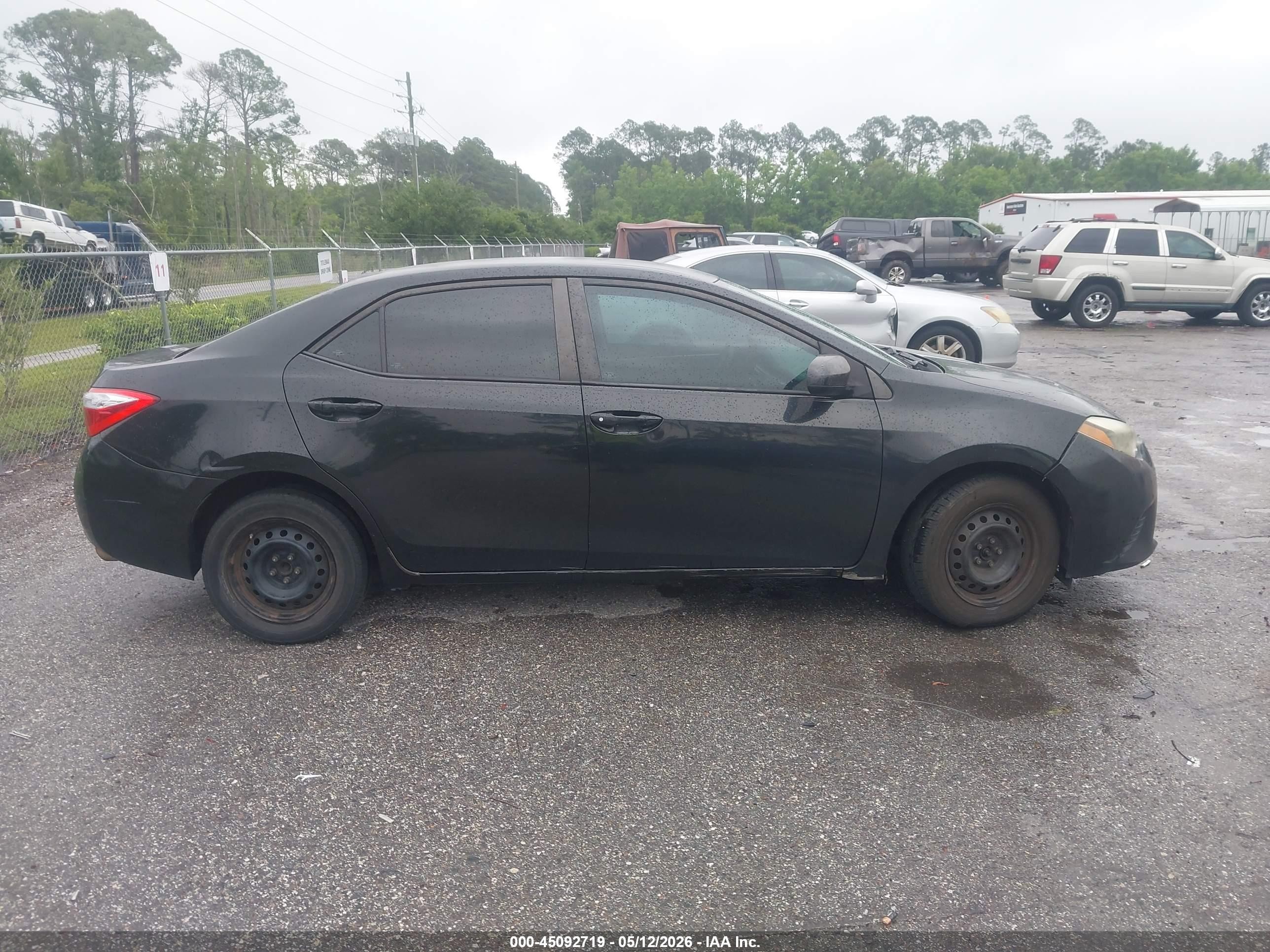 2014 Toyota Corolla L Black vin: 2T1BURHE0EC169434