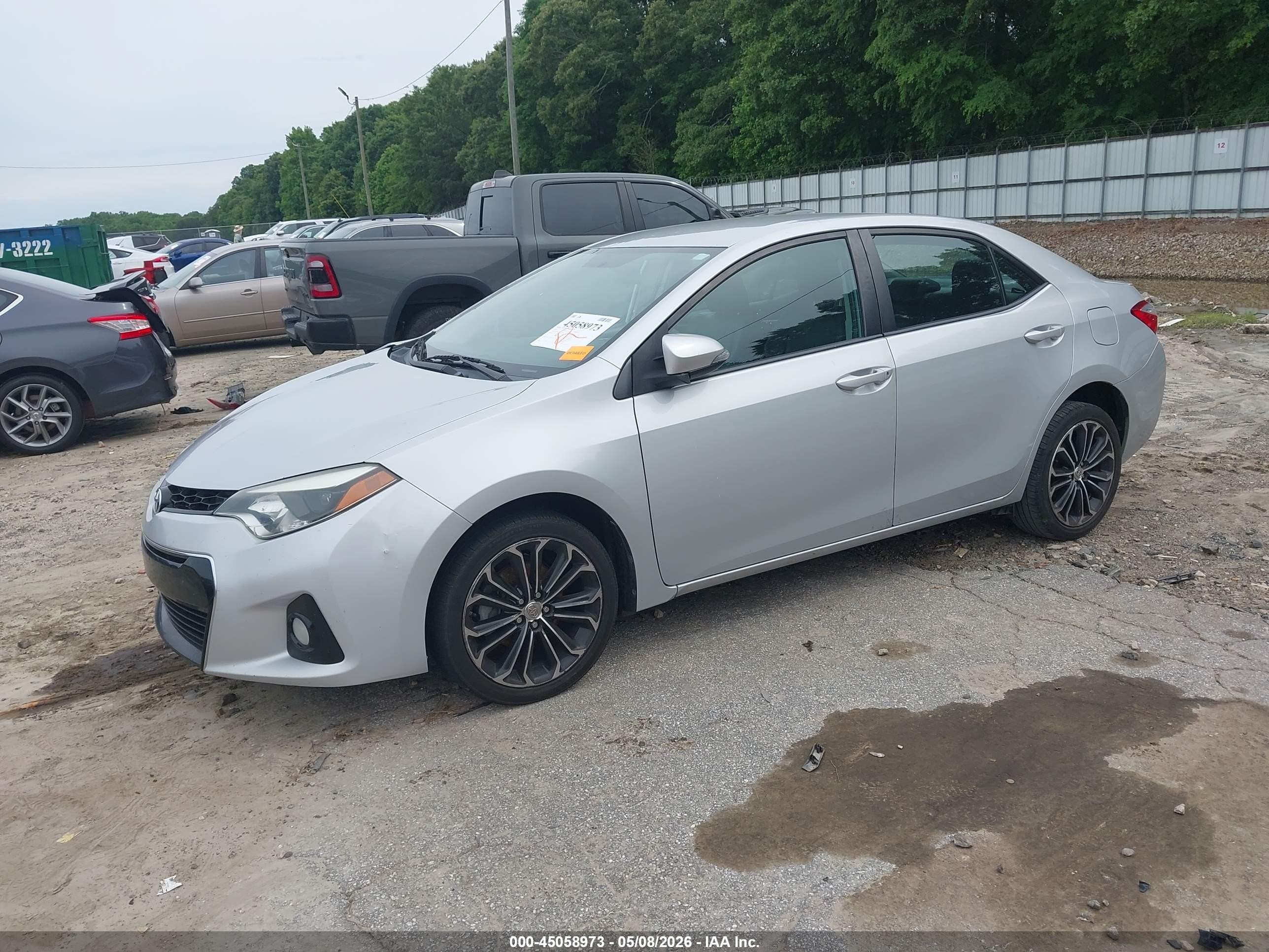 2014 Toyota Corolla S Plus Silver vin: 2T1BURHE0EC174973