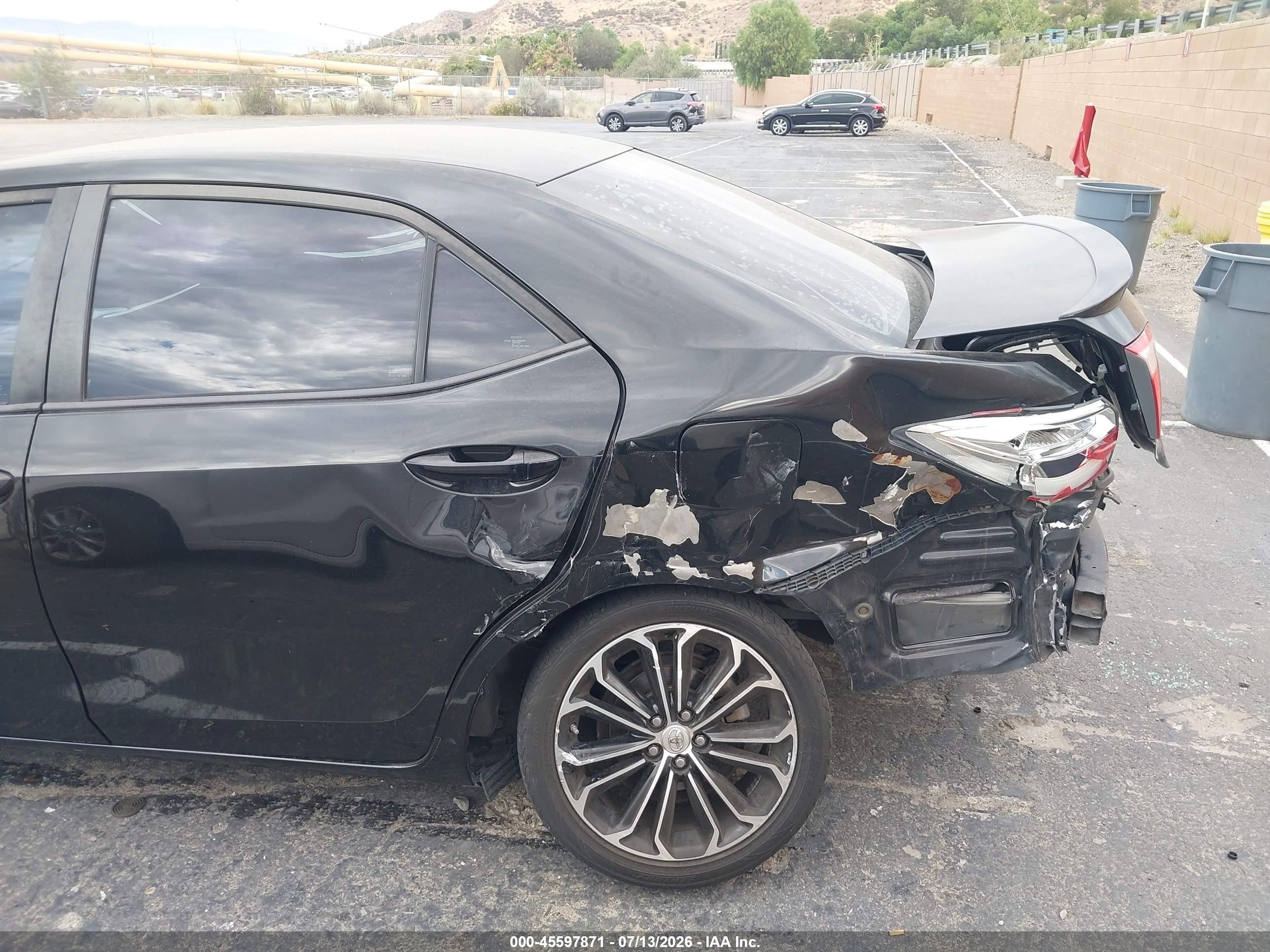 2014 Toyota Corolla S Plus Black vin: 2T1BURHE0EC176738