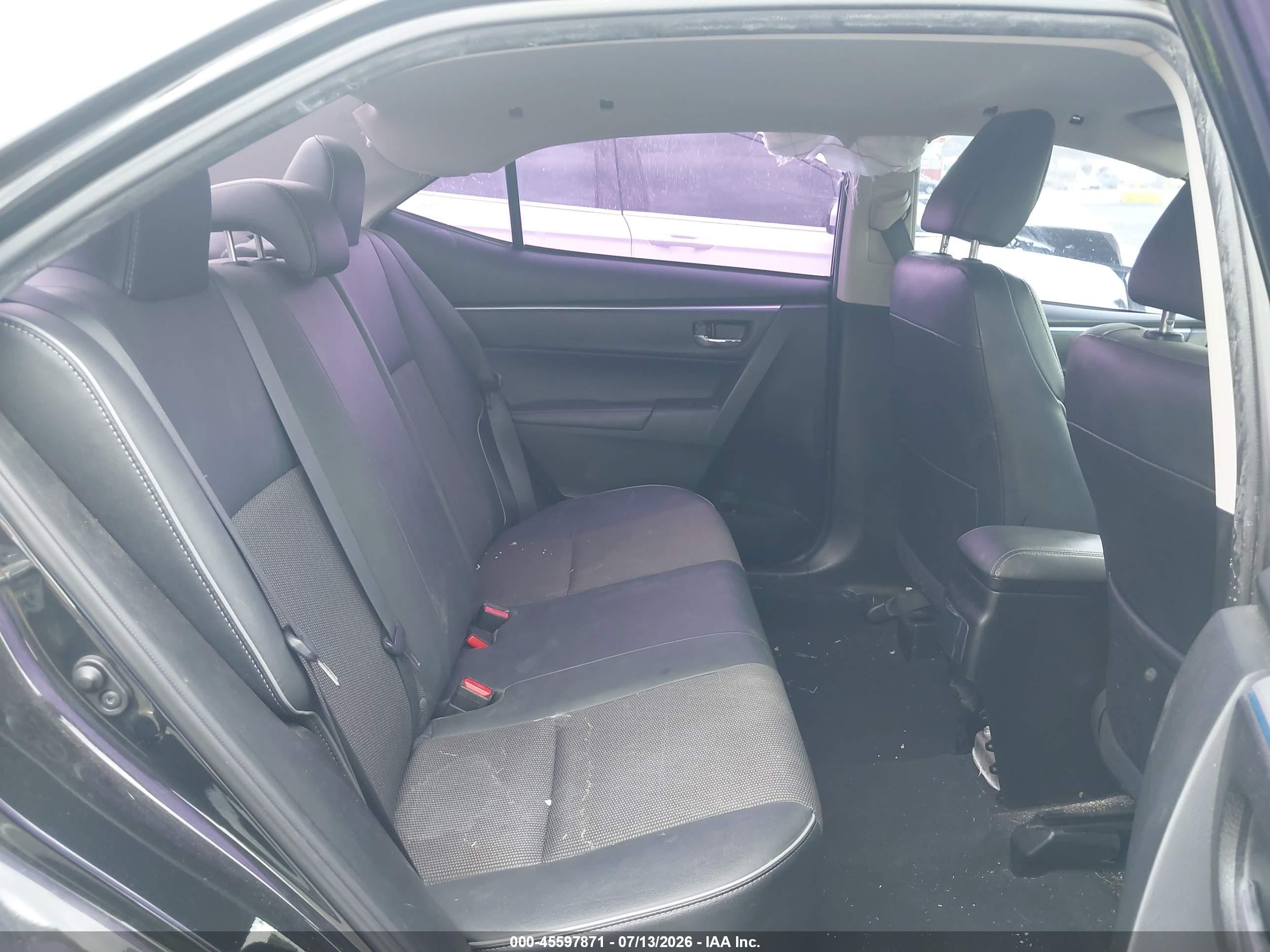 2014 Toyota Corolla S Plus Black vin: 2T1BURHE0EC176738