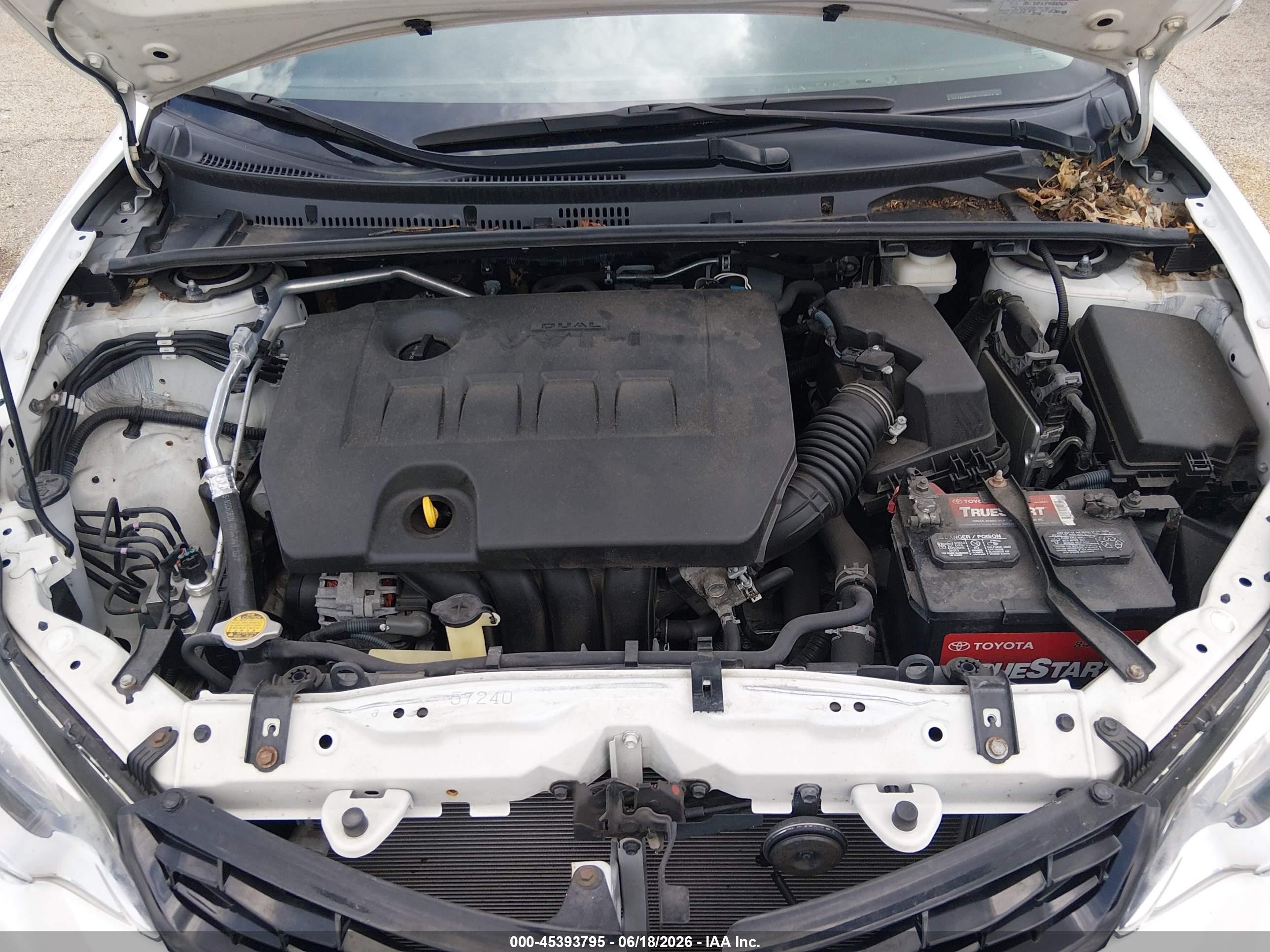 2014 Toyota Corolla S Plus White vin: 2T1BURHE0EC178571
