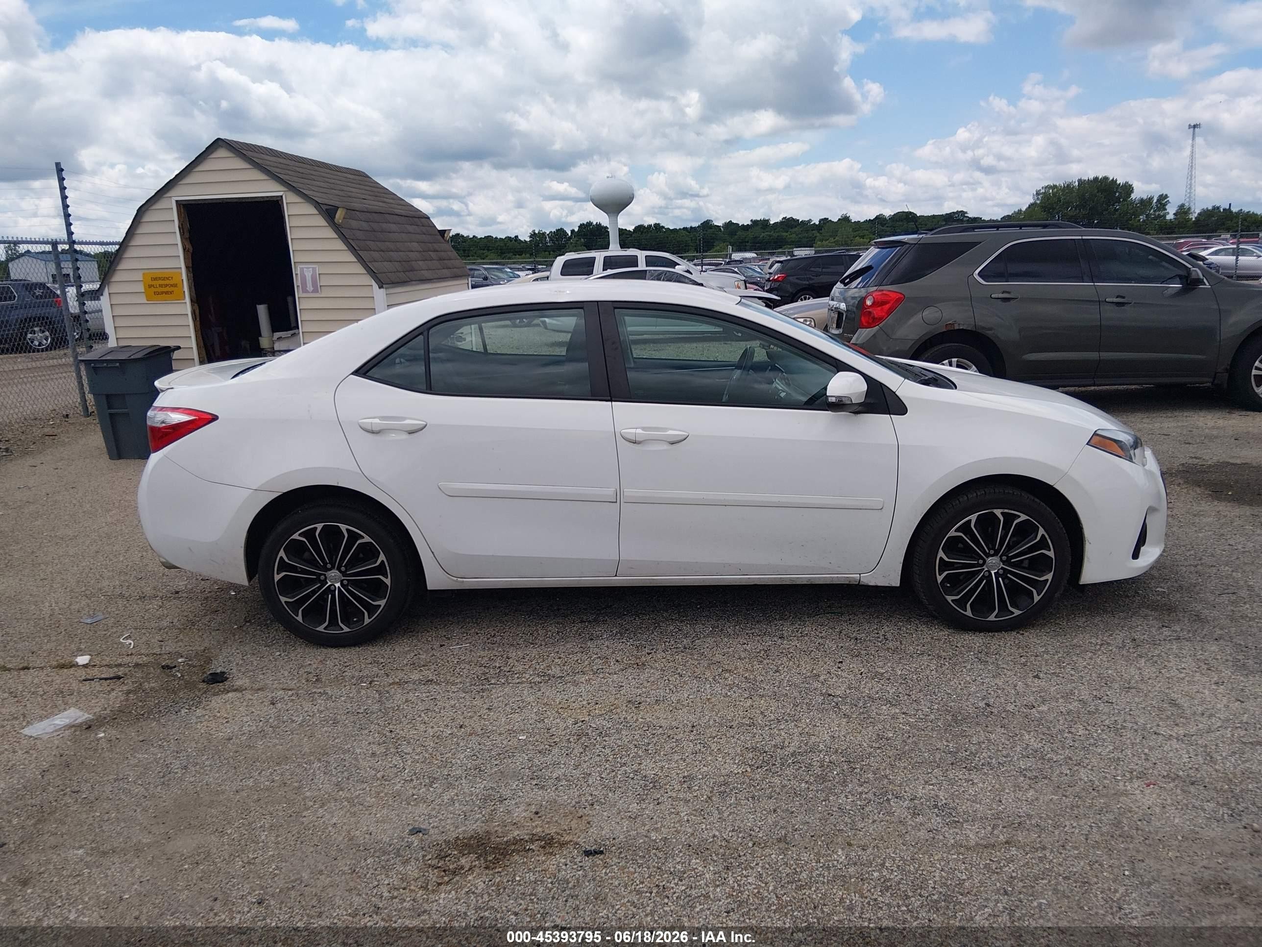 2014 Toyota Corolla S Plus White vin: 2T1BURHE0EC178571