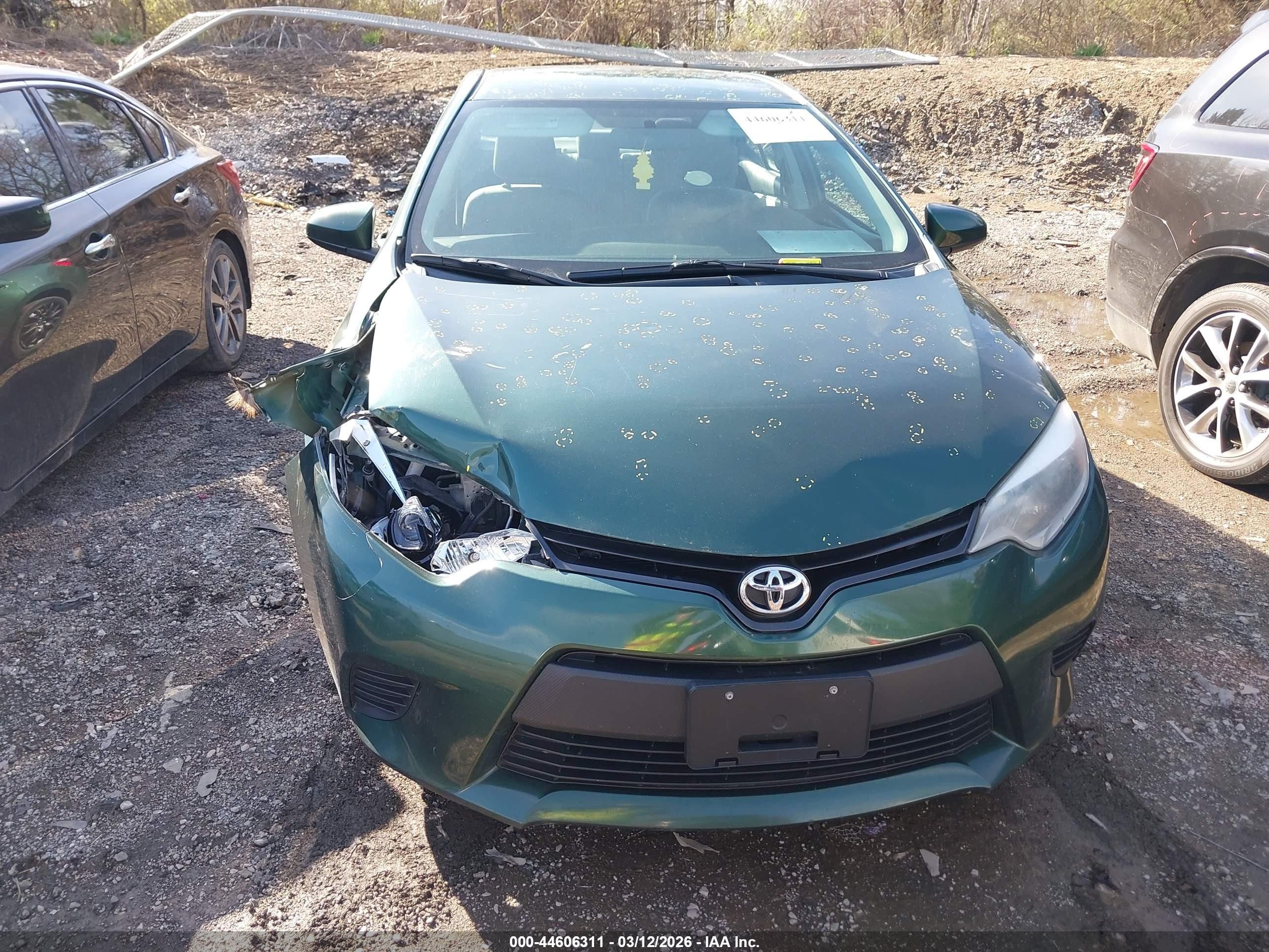 2014 Toyota Corolla Le Зеленый vin: 2T1BURHE0EC187240