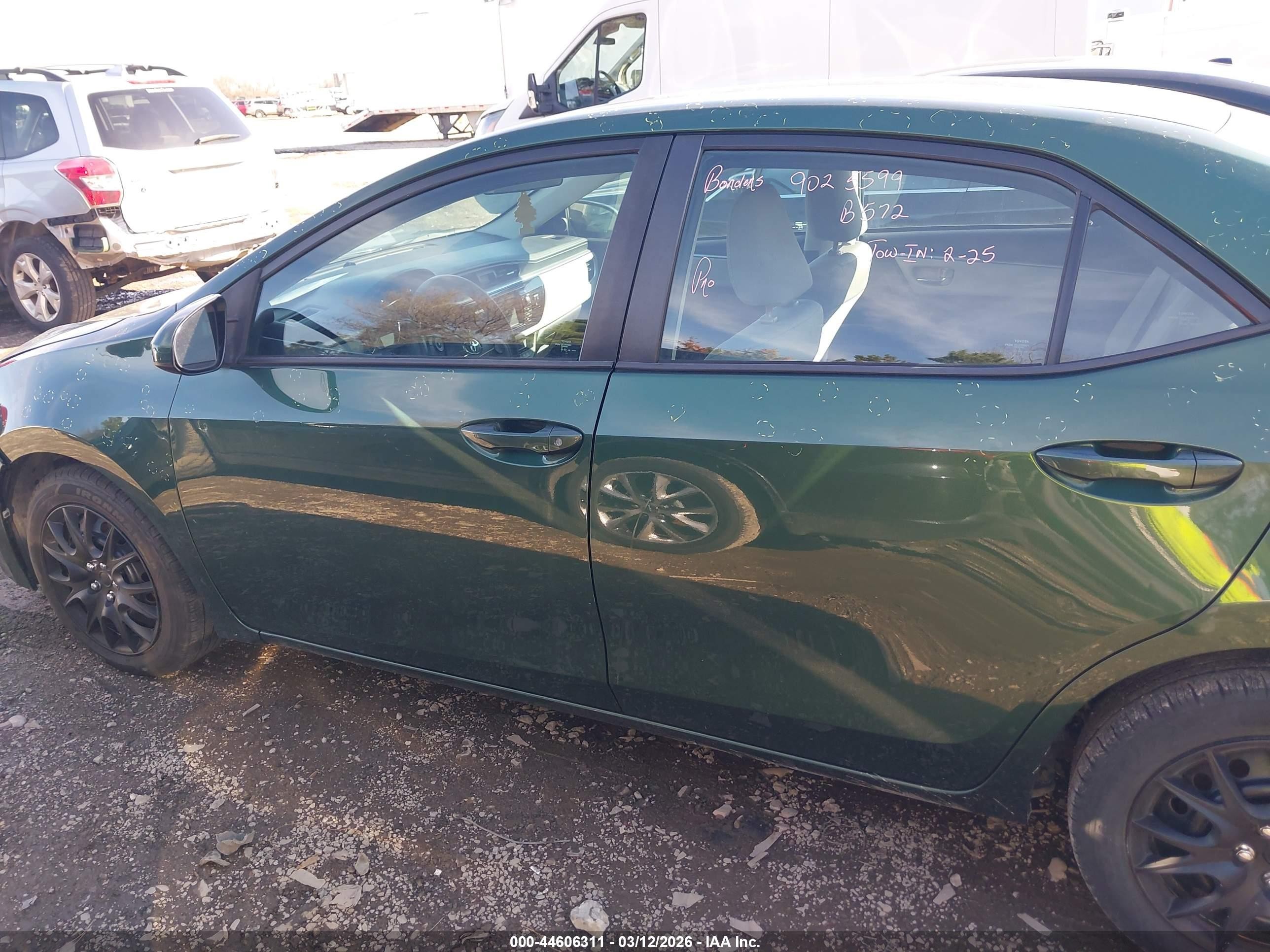 2014 Toyota Corolla Le Зеленый vin: 2T1BURHE0EC187240