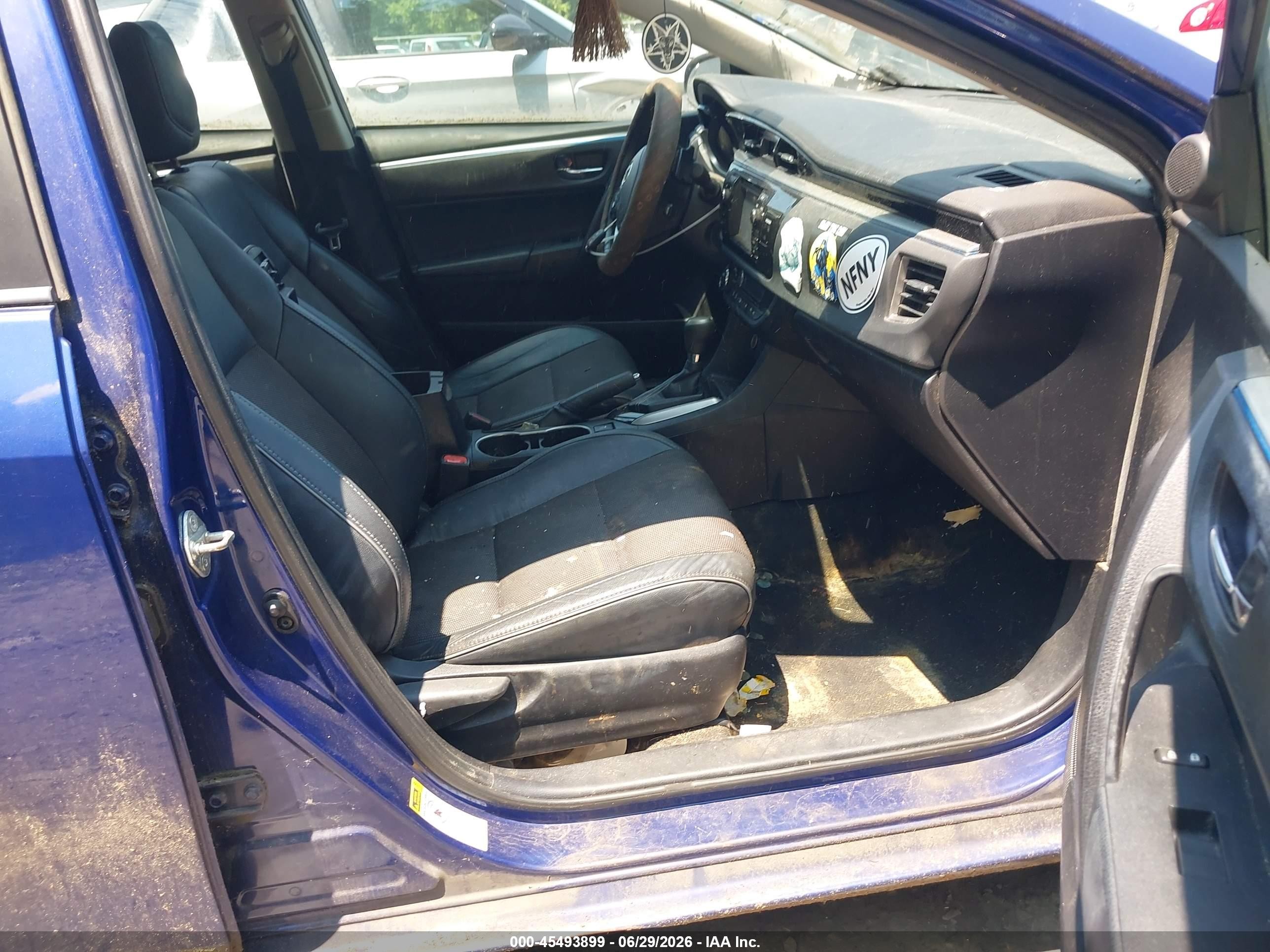 2014 Toyota Corolla S Plus Blue vin: 2T1BURHE0EC197718