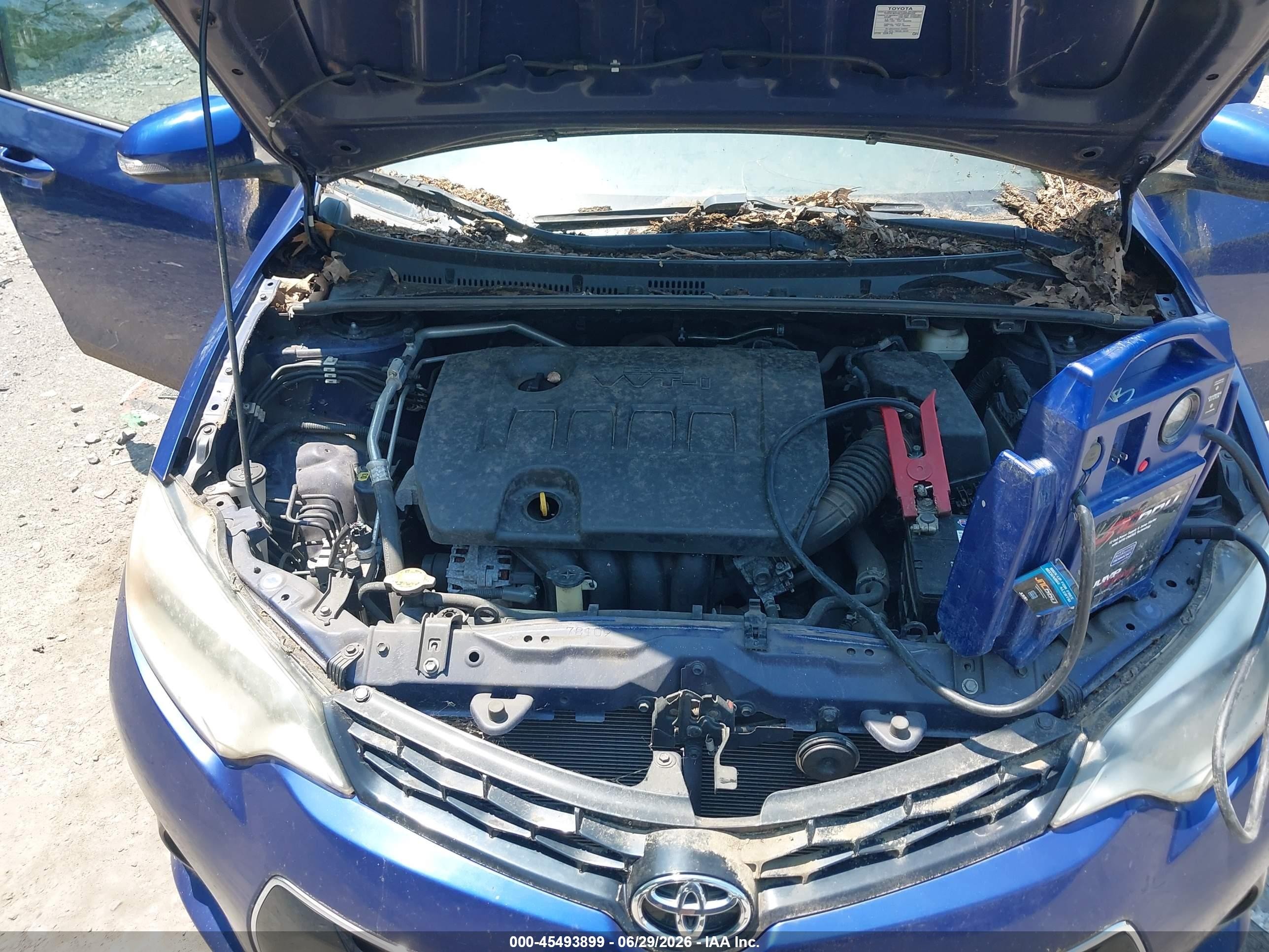 2014 Toyota Corolla S Plus Blue vin: 2T1BURHE0EC197718