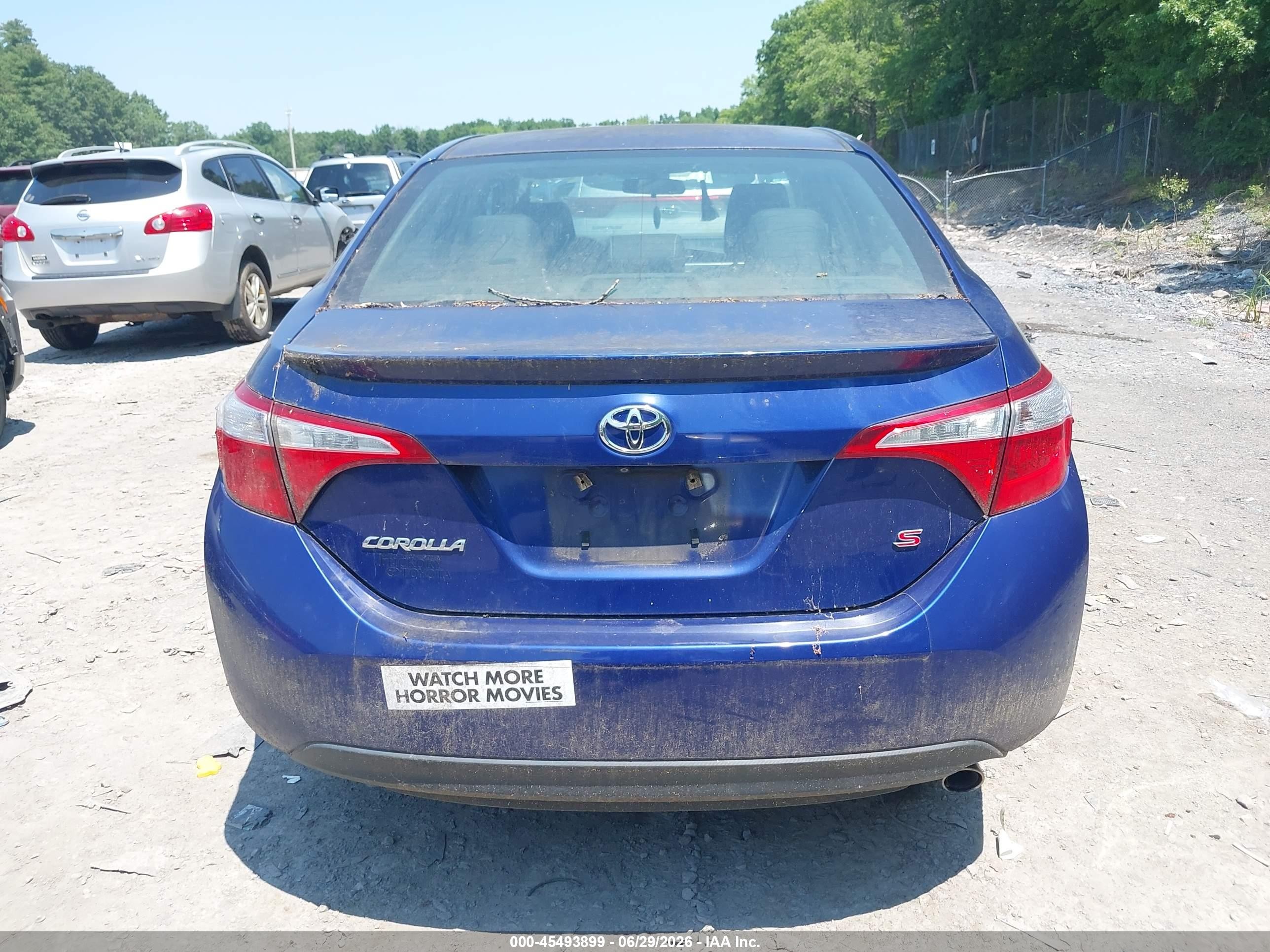 2014 Toyota Corolla S Plus Blue vin: 2T1BURHE0EC197718