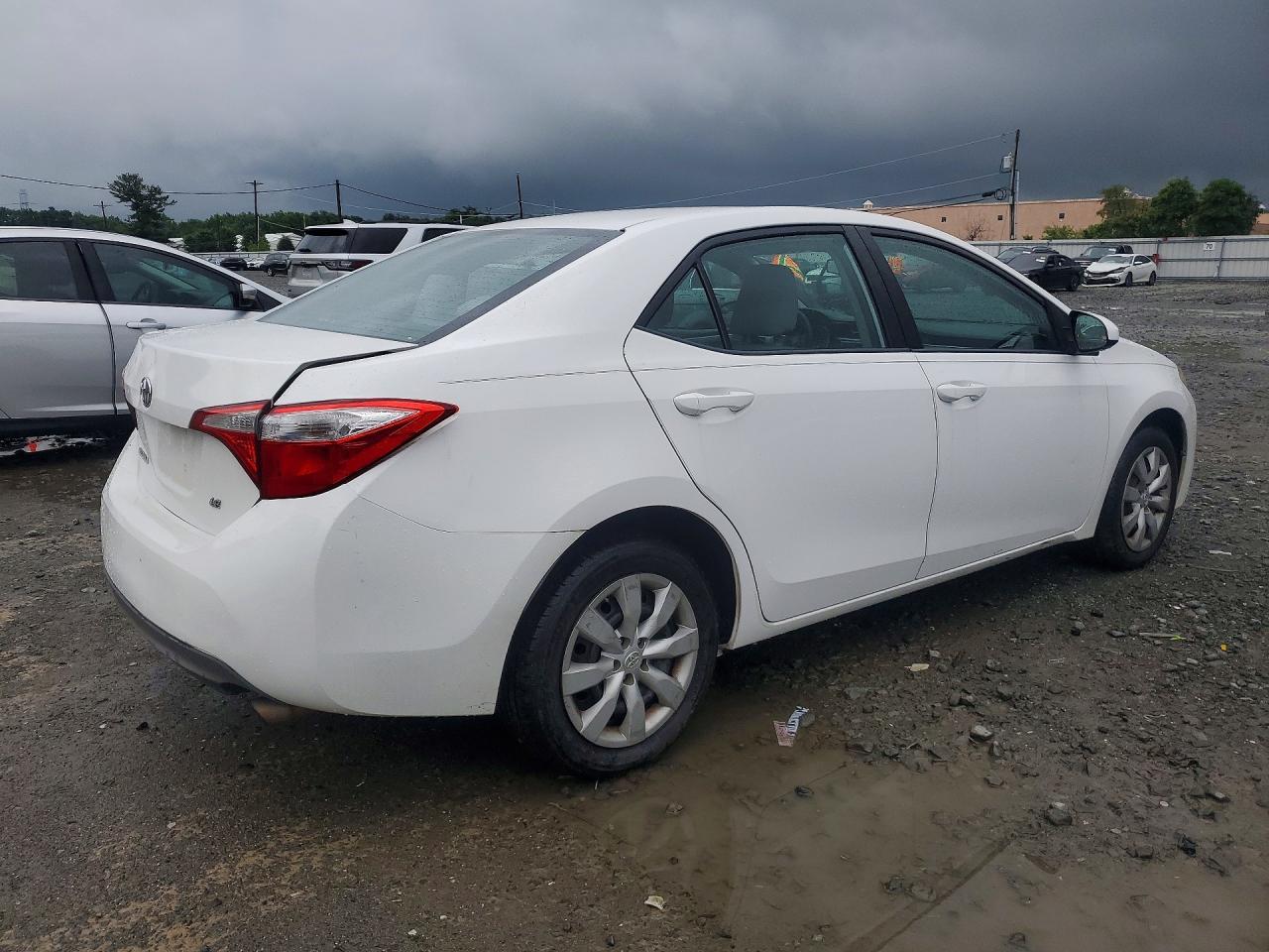 2014 Toyota Corolla Le White vin: 2T1BURHE0EC200150