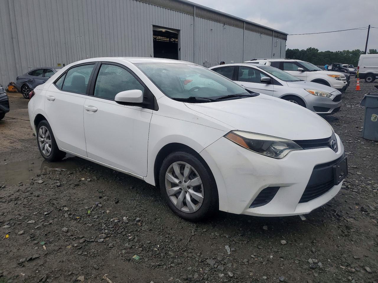 2014 Toyota Corolla Le White vin: 2T1BURHE0EC200150