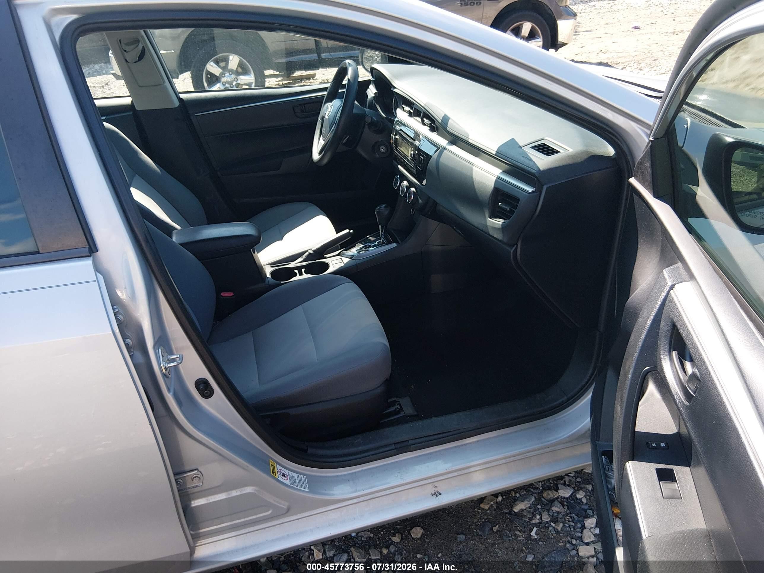 2014 Toyota Corolla L Серебряный vin: 2T1BURHE0EC201850