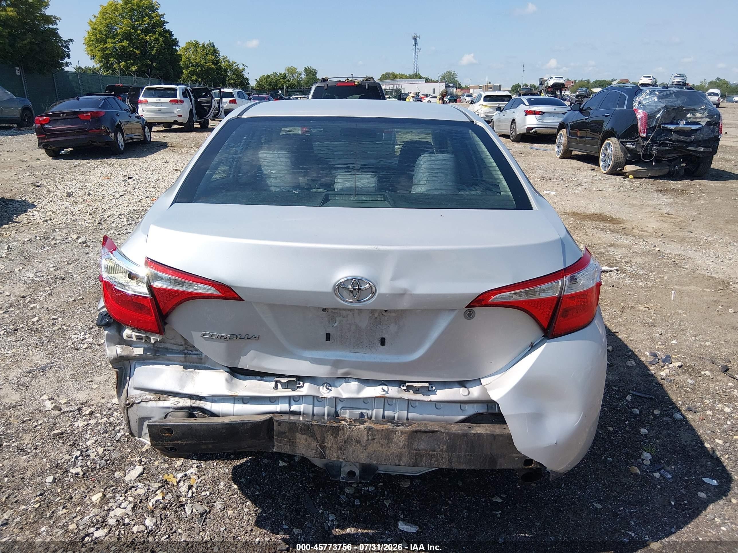 2014 Toyota Corolla L Серебряный vin: 2T1BURHE0EC201850