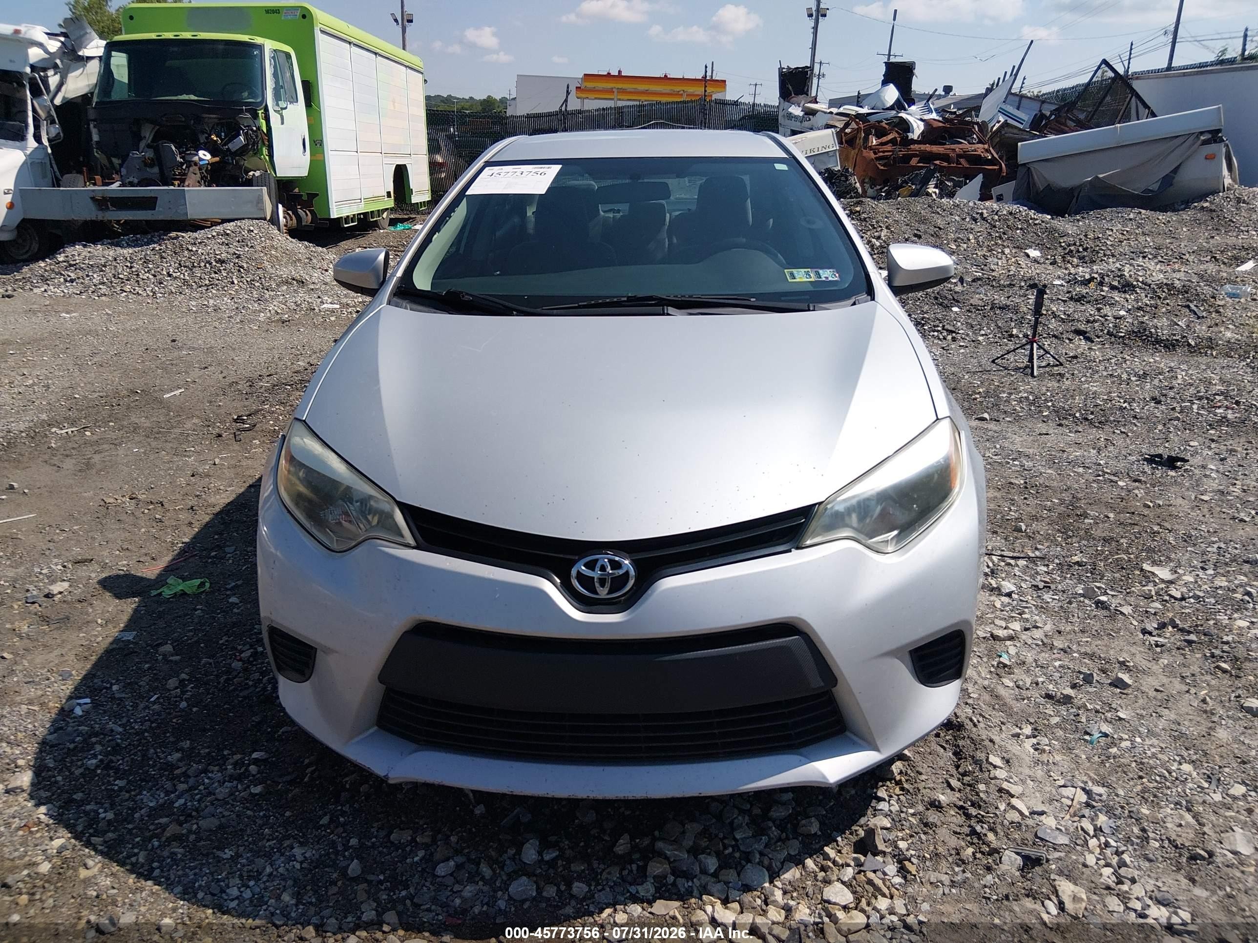 2014 Toyota Corolla L Серебряный vin: 2T1BURHE0EC201850