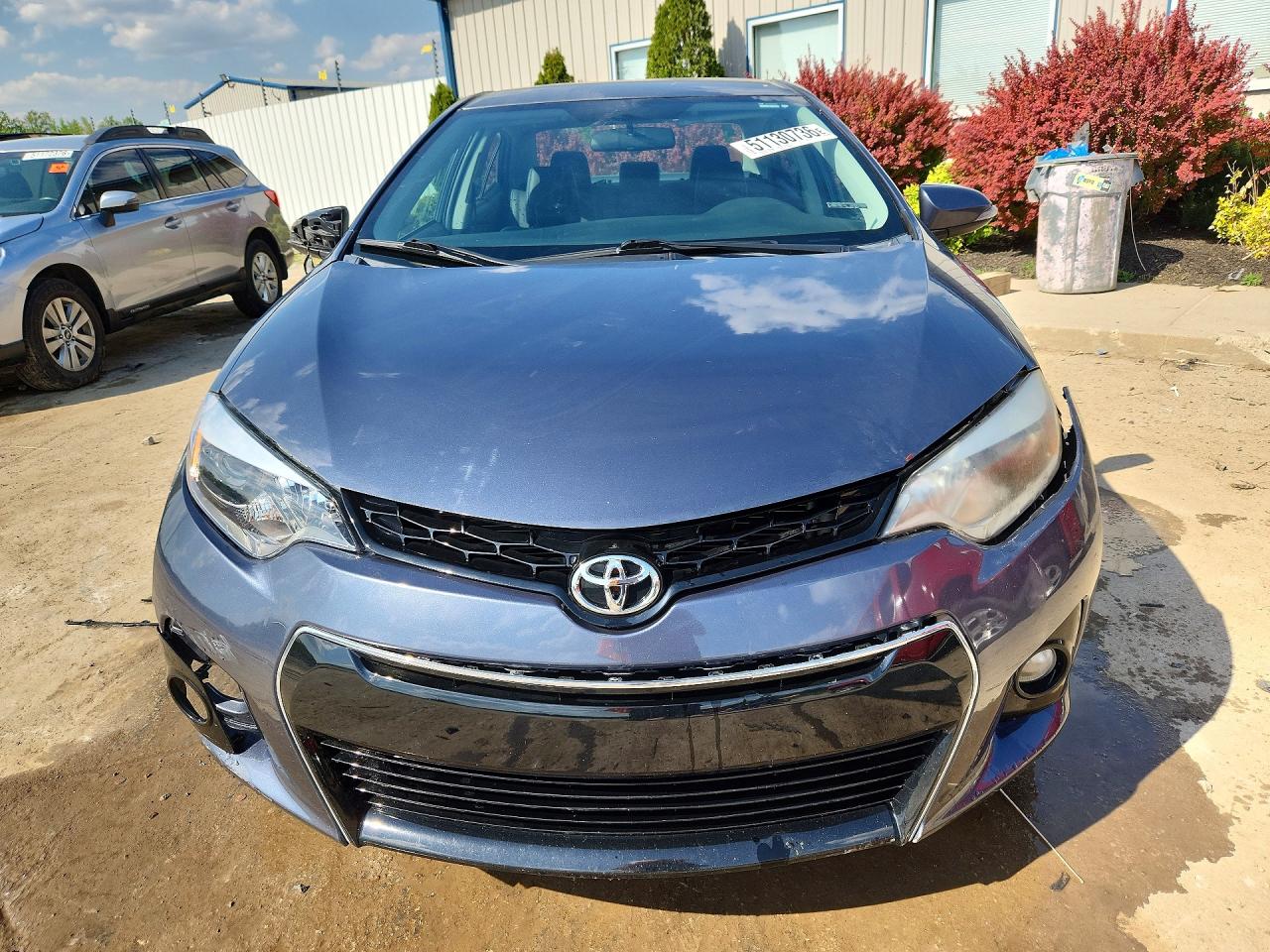 2014 Toyota Corolla S Plus Gray vin: 2T1BURHE0EC207177