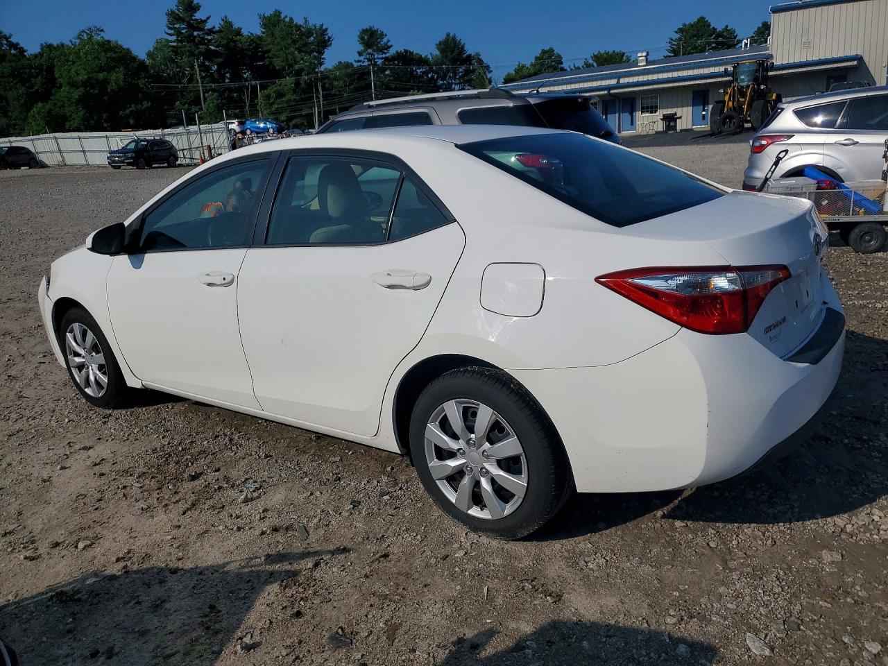 2014 Toyota Corolla Le White vin: 2T1BURHE0EC207499