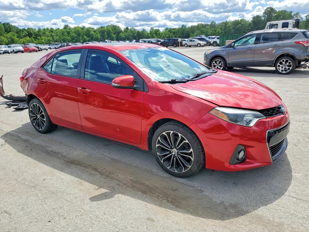 2014 Toyota Corolla S Plus Red vin: 2T1BURHE0EC211486