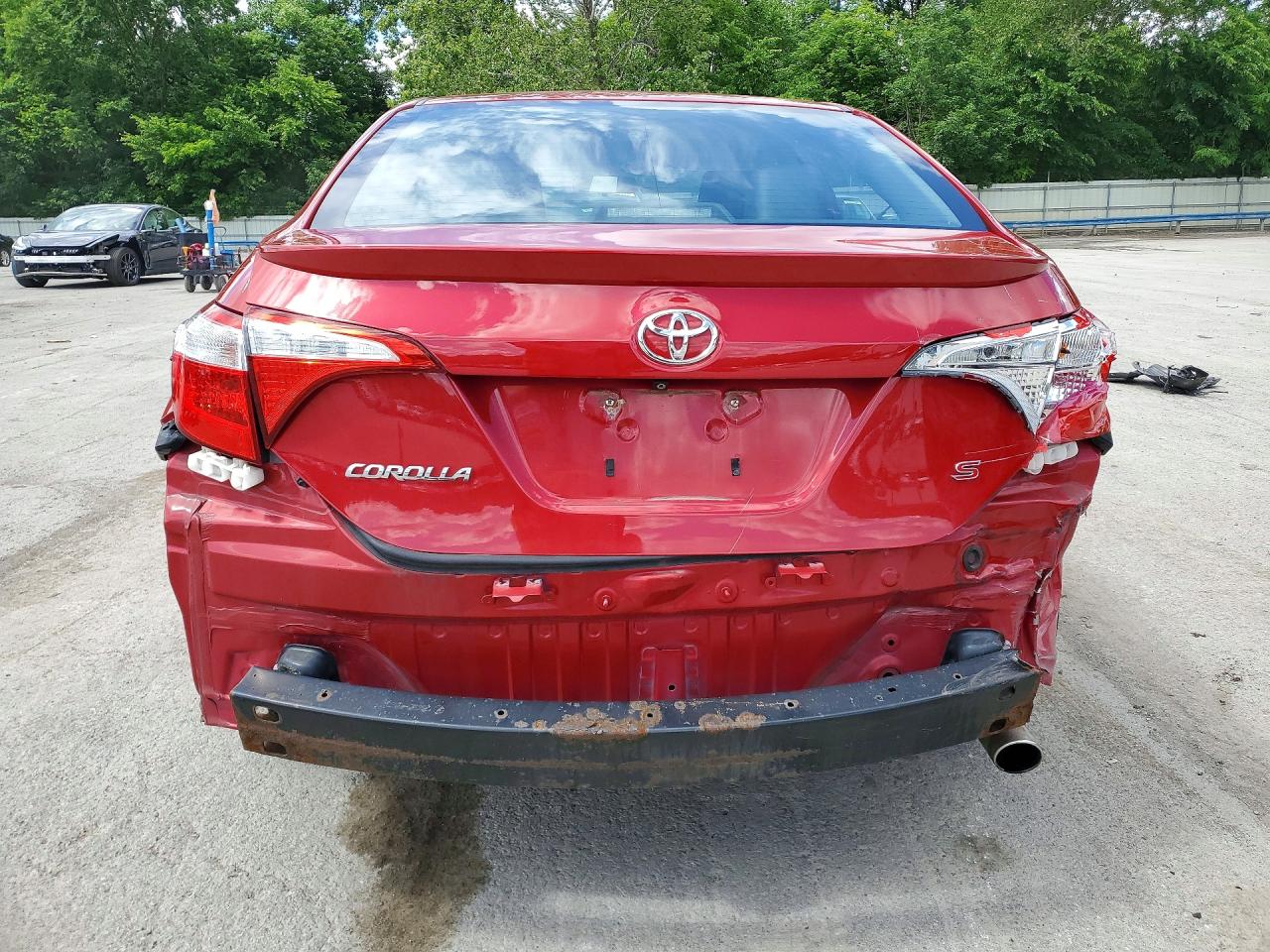 2014 Toyota Corolla S Plus Red vin: 2T1BURHE0EC211486