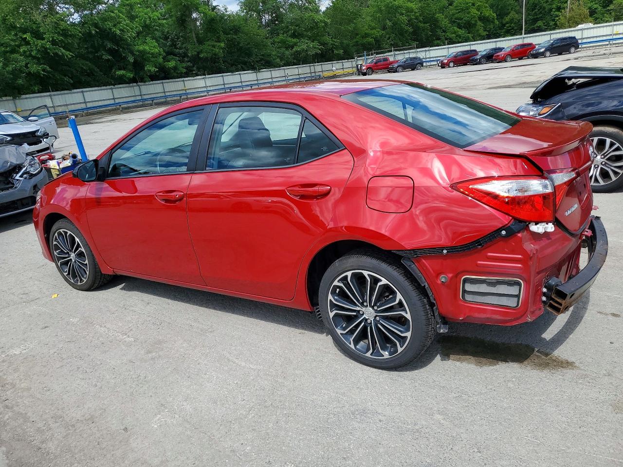 2014 Toyota Corolla S Plus Red vin: 2T1BURHE0EC211486