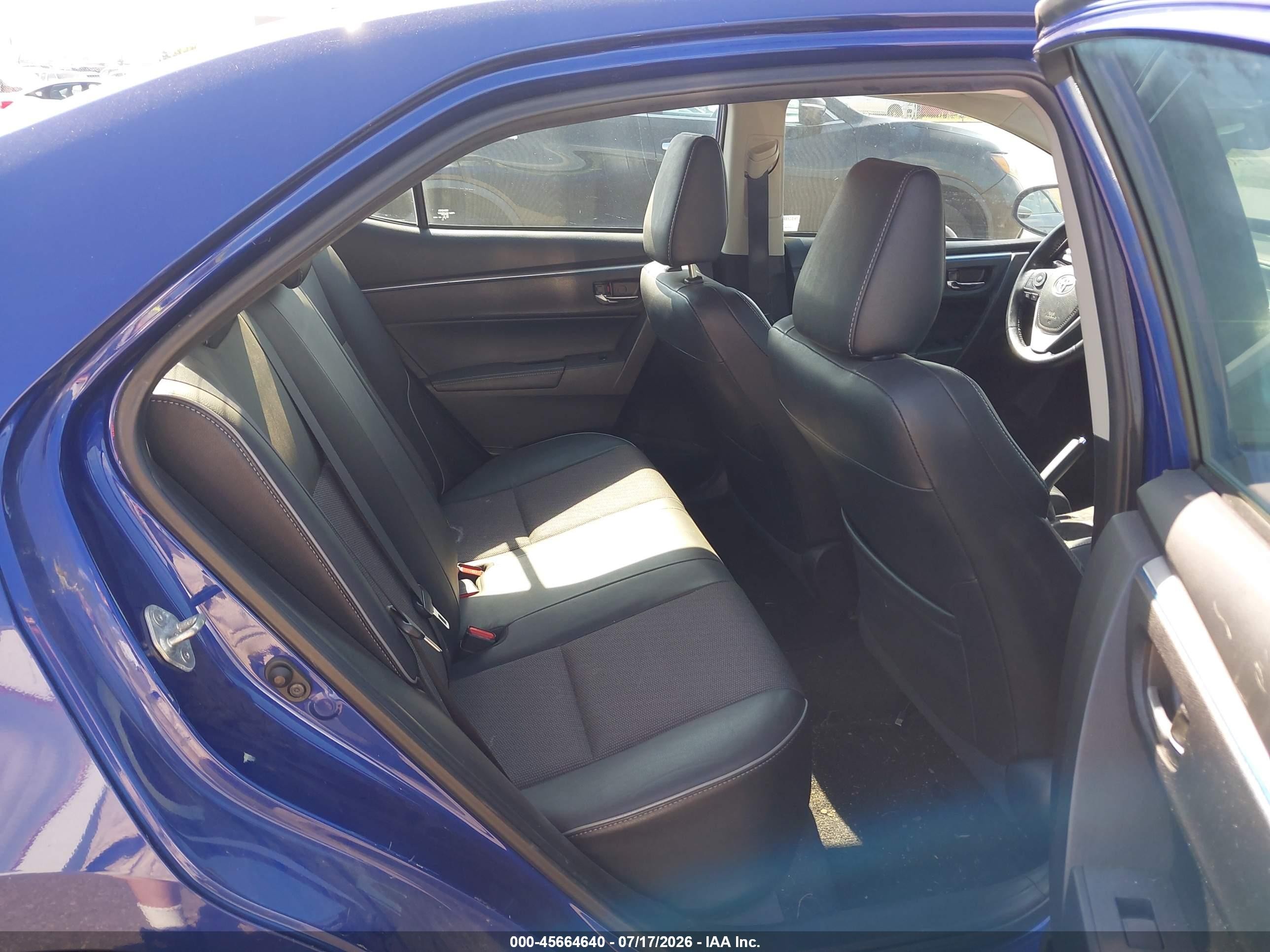 2014 Toyota Corolla S Plus Blue vin: 2T1BURHE0EC211763