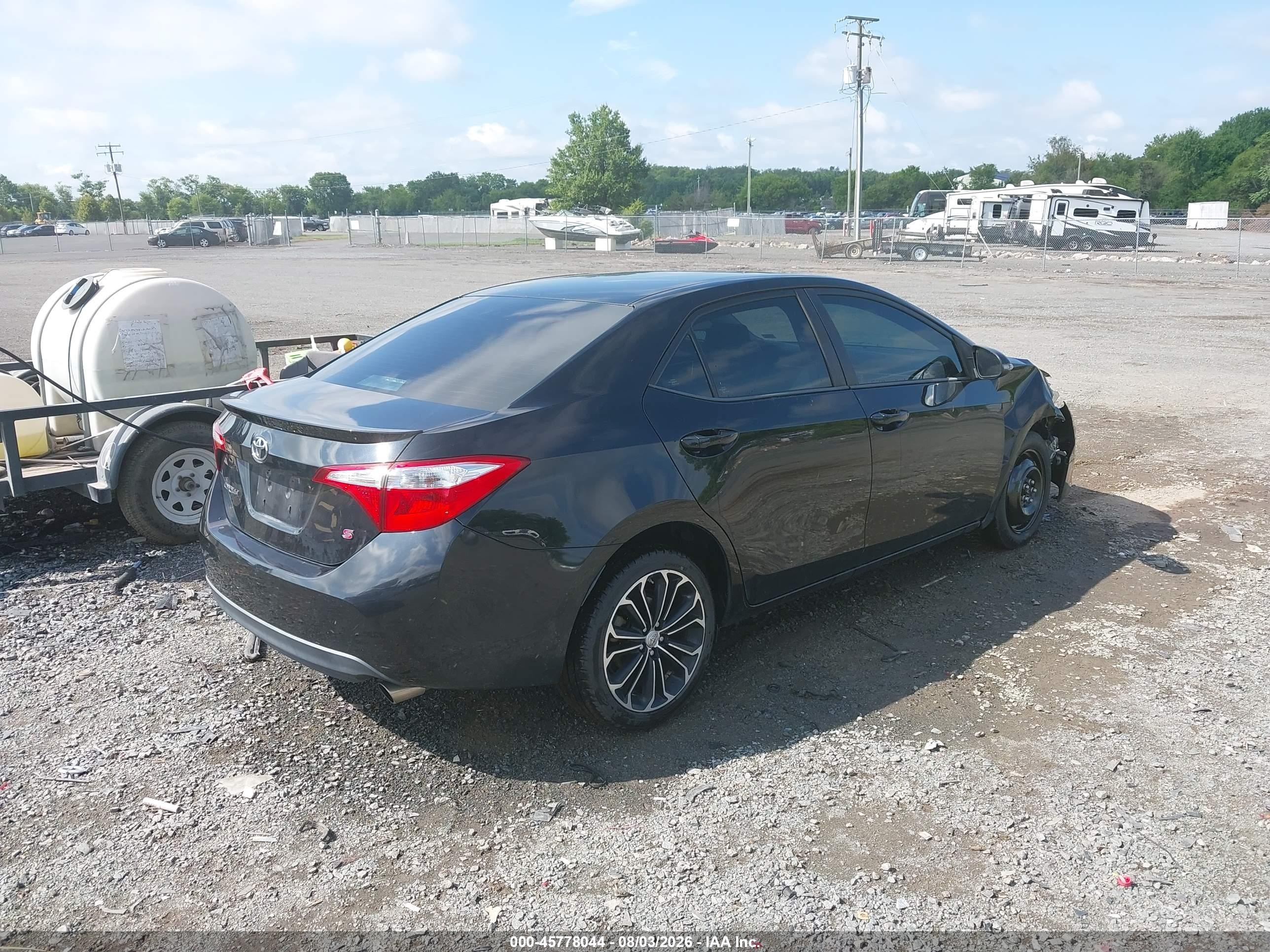 2014 Toyota Corolla S Plus Black vin: 2T1BURHE0EC212640