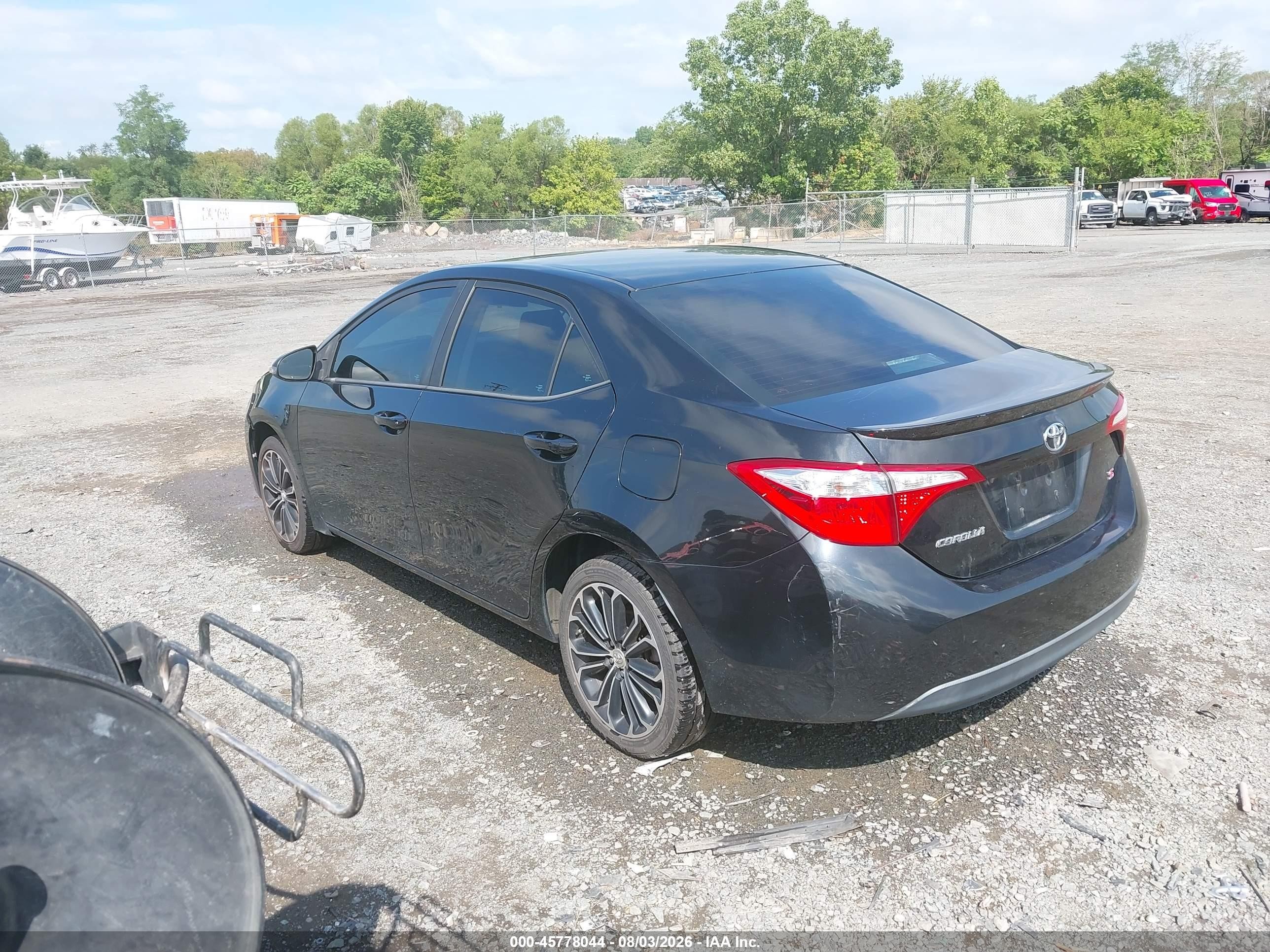 2014 Toyota Corolla S Plus Black vin: 2T1BURHE0EC212640
