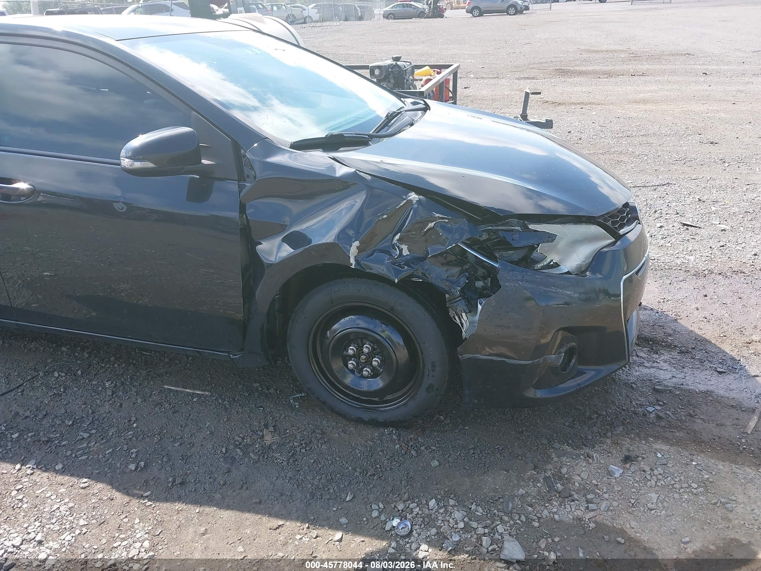 2014 Toyota Corolla S Plus Black vin: 2T1BURHE0EC212640