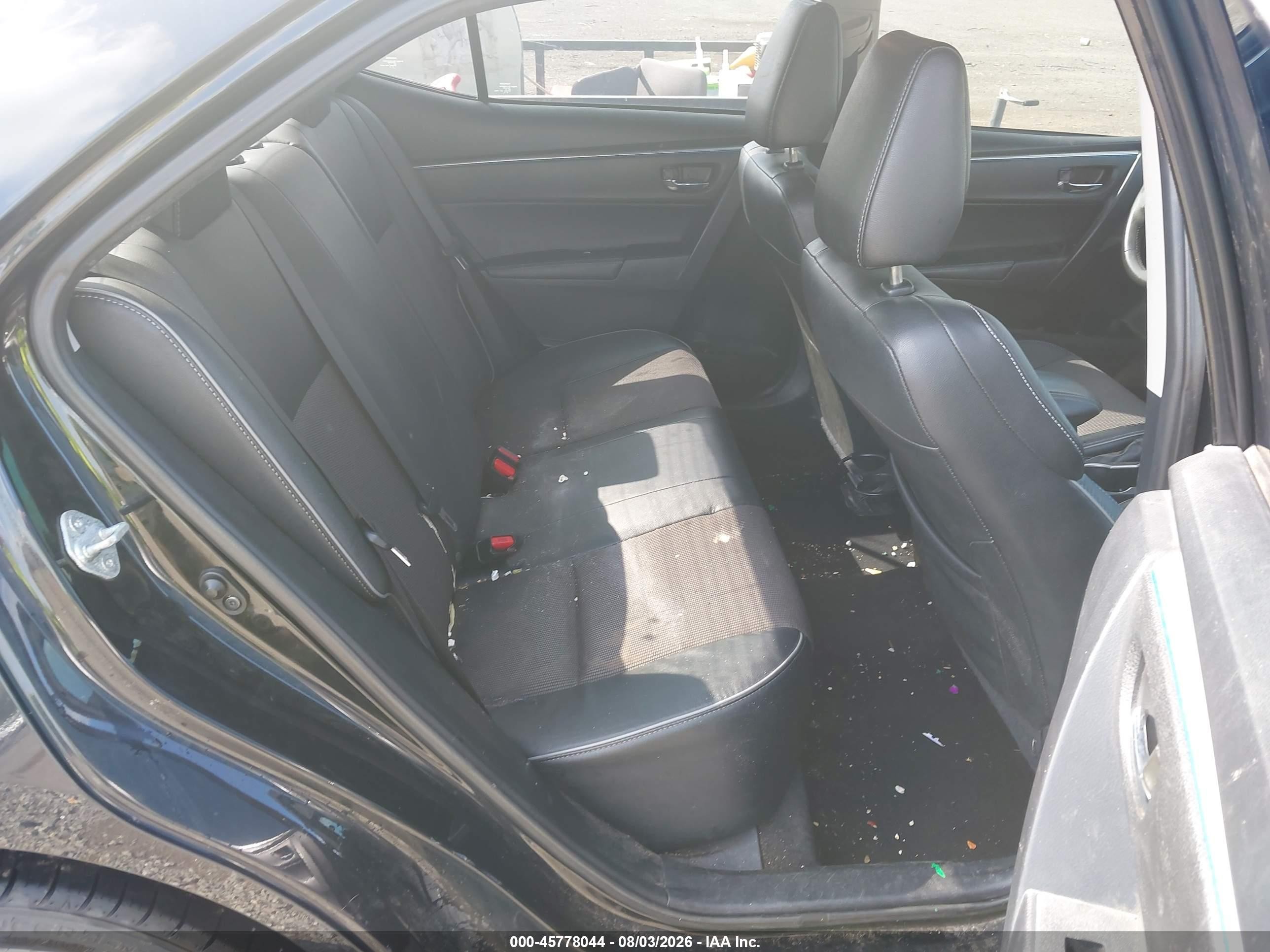 2014 Toyota Corolla S Plus Black vin: 2T1BURHE0EC212640