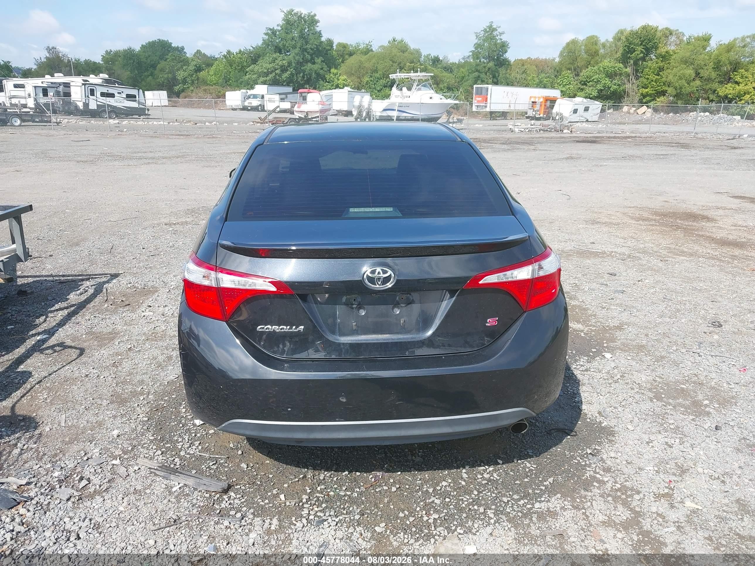 2014 Toyota Corolla S Plus Black vin: 2T1BURHE0EC212640