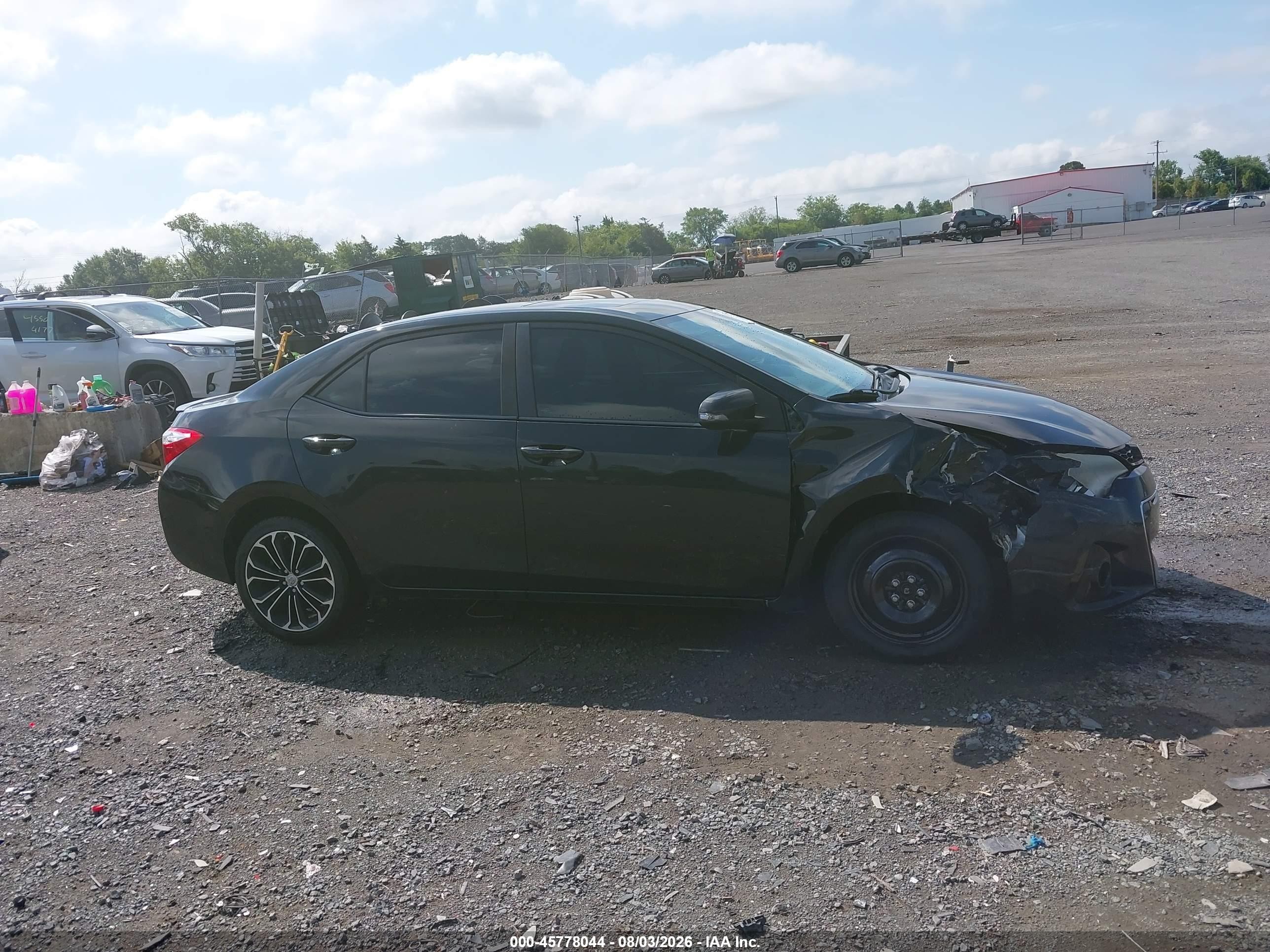 2014 Toyota Corolla S Plus Black vin: 2T1BURHE0EC212640