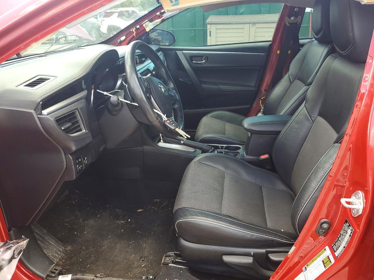 2014 Toyota Corolla S Plus Red vin: 2T1BURHE0EC216493