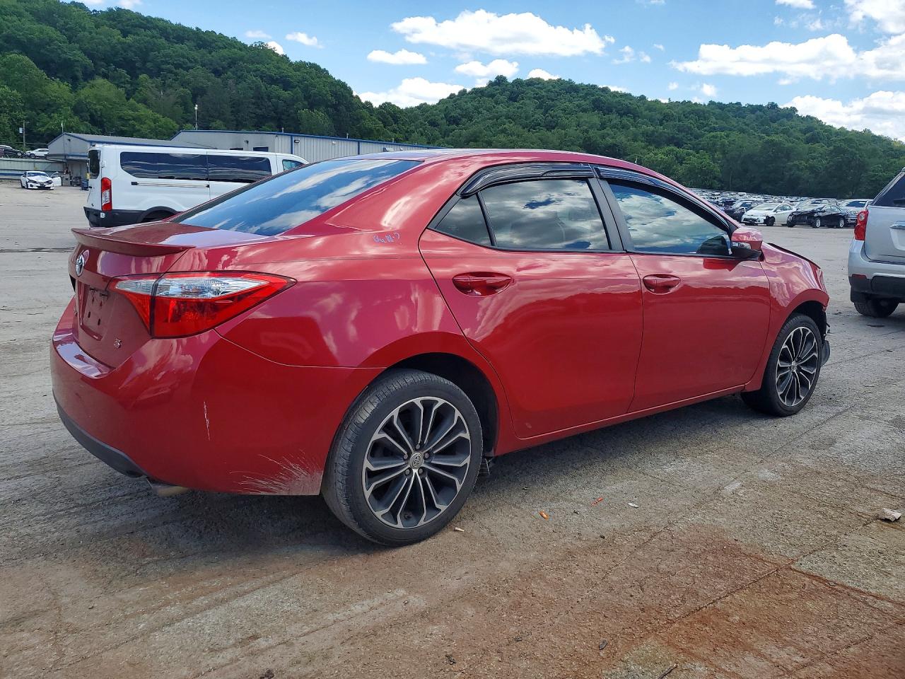 2014 Toyota Corolla S Plus Red vin: 2T1BURHE0EC216493