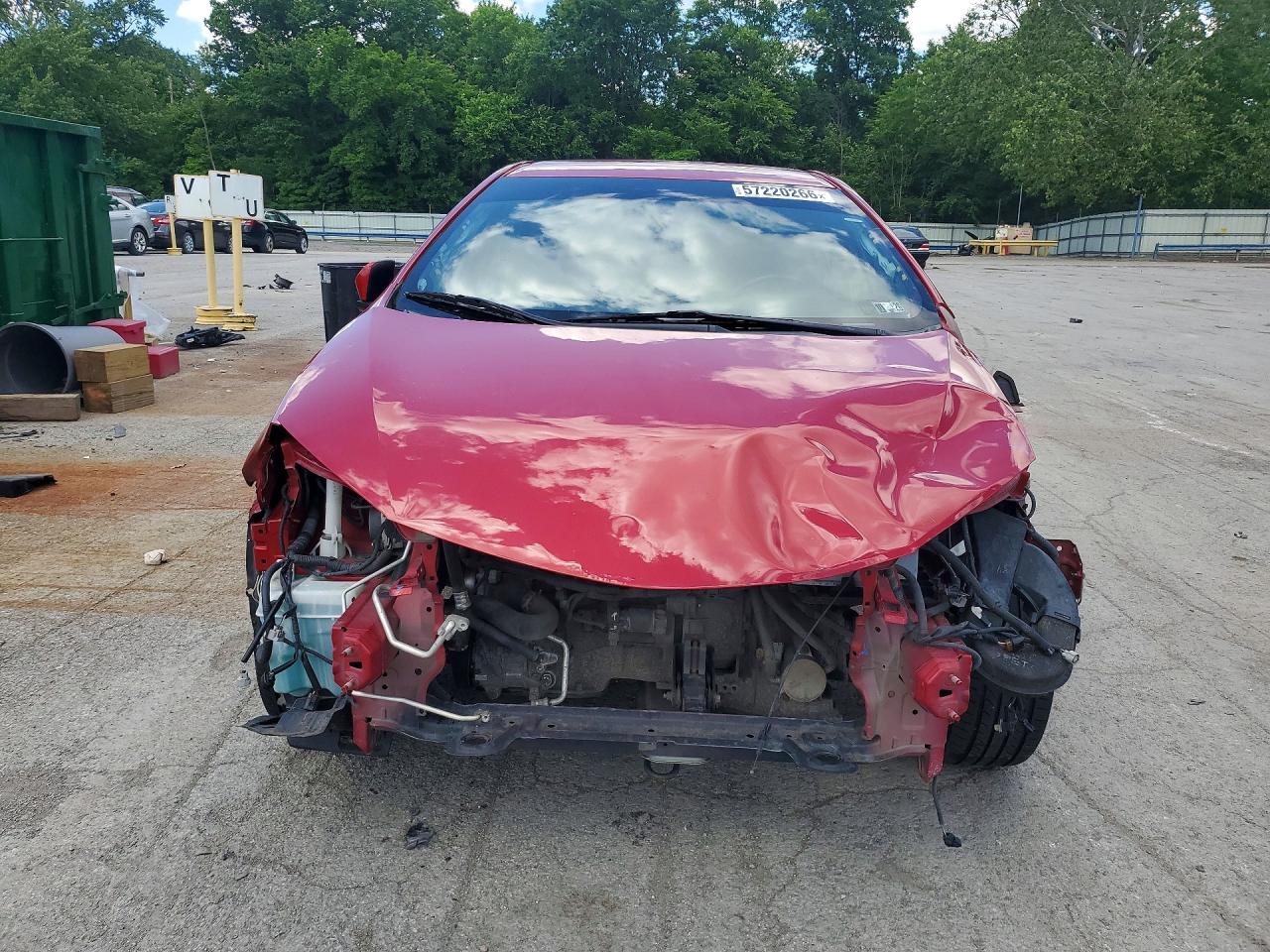2014 Toyota Corolla S Plus Red vin: 2T1BURHE0EC216493