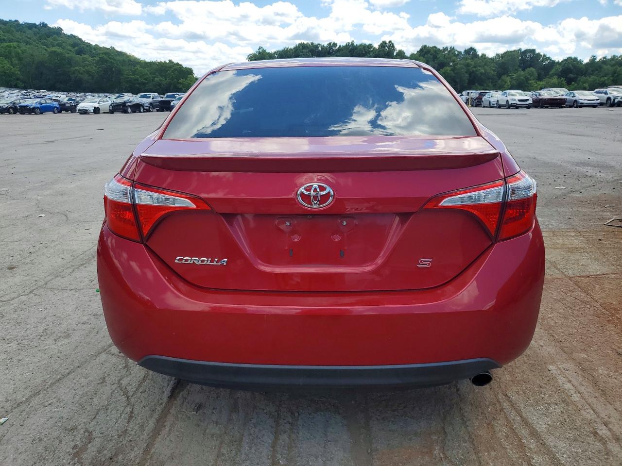2014 Toyota Corolla S Plus Red vin: 2T1BURHE0EC216493
