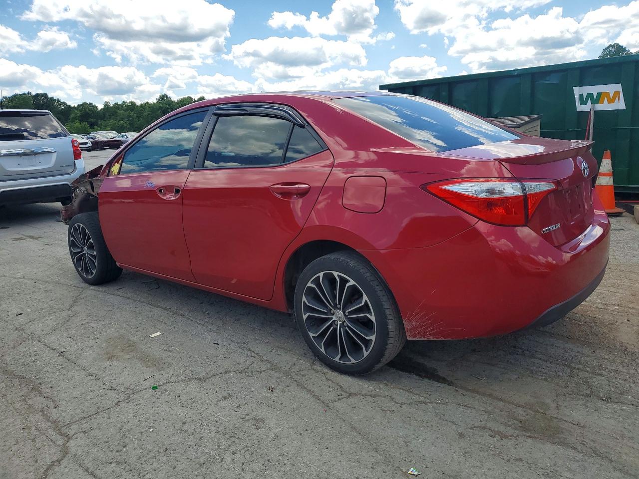 2014 Toyota Corolla S Plus Red vin: 2T1BURHE0EC216493