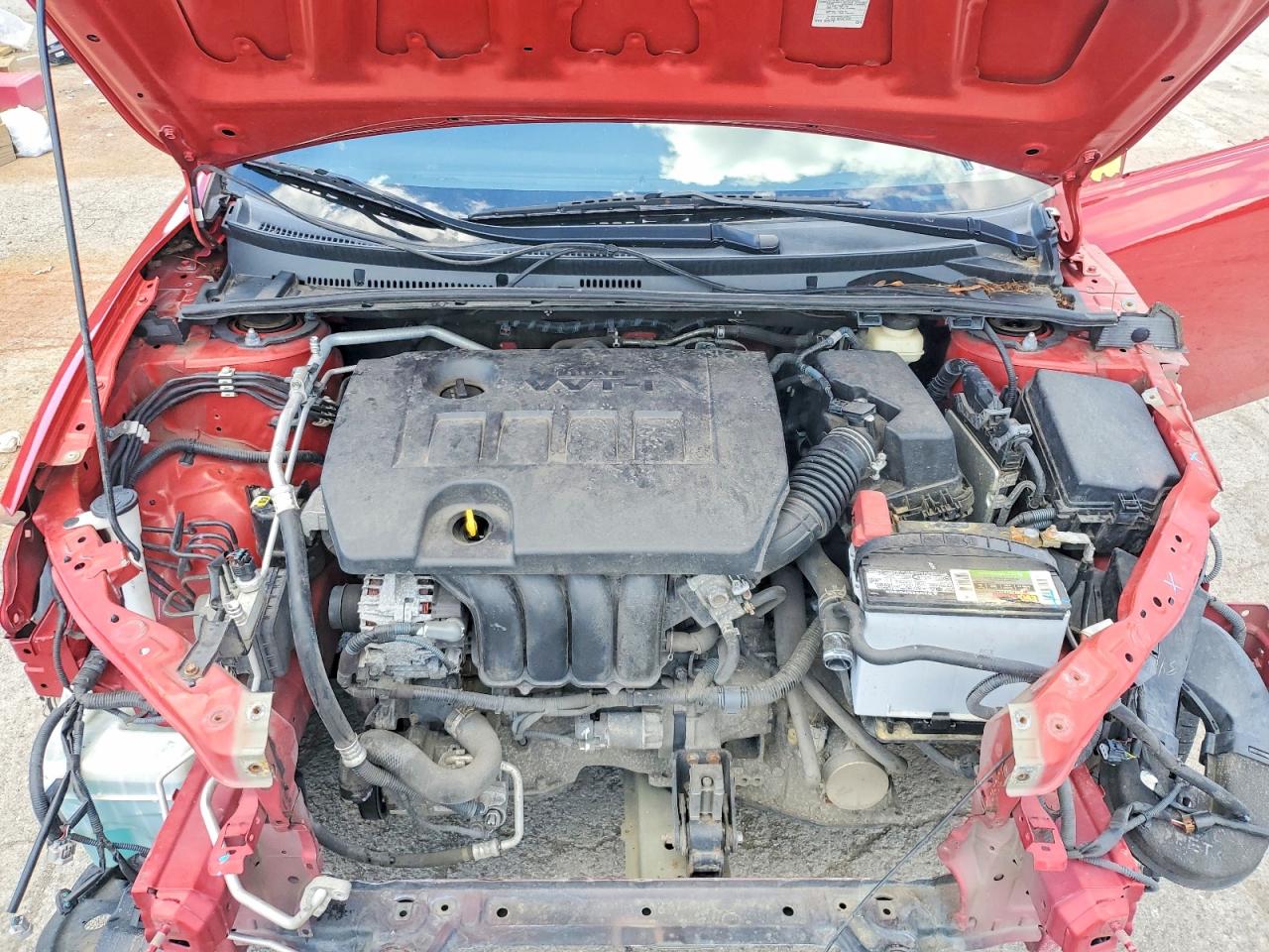 2014 Toyota Corolla S Plus Red vin: 2T1BURHE0EC216493