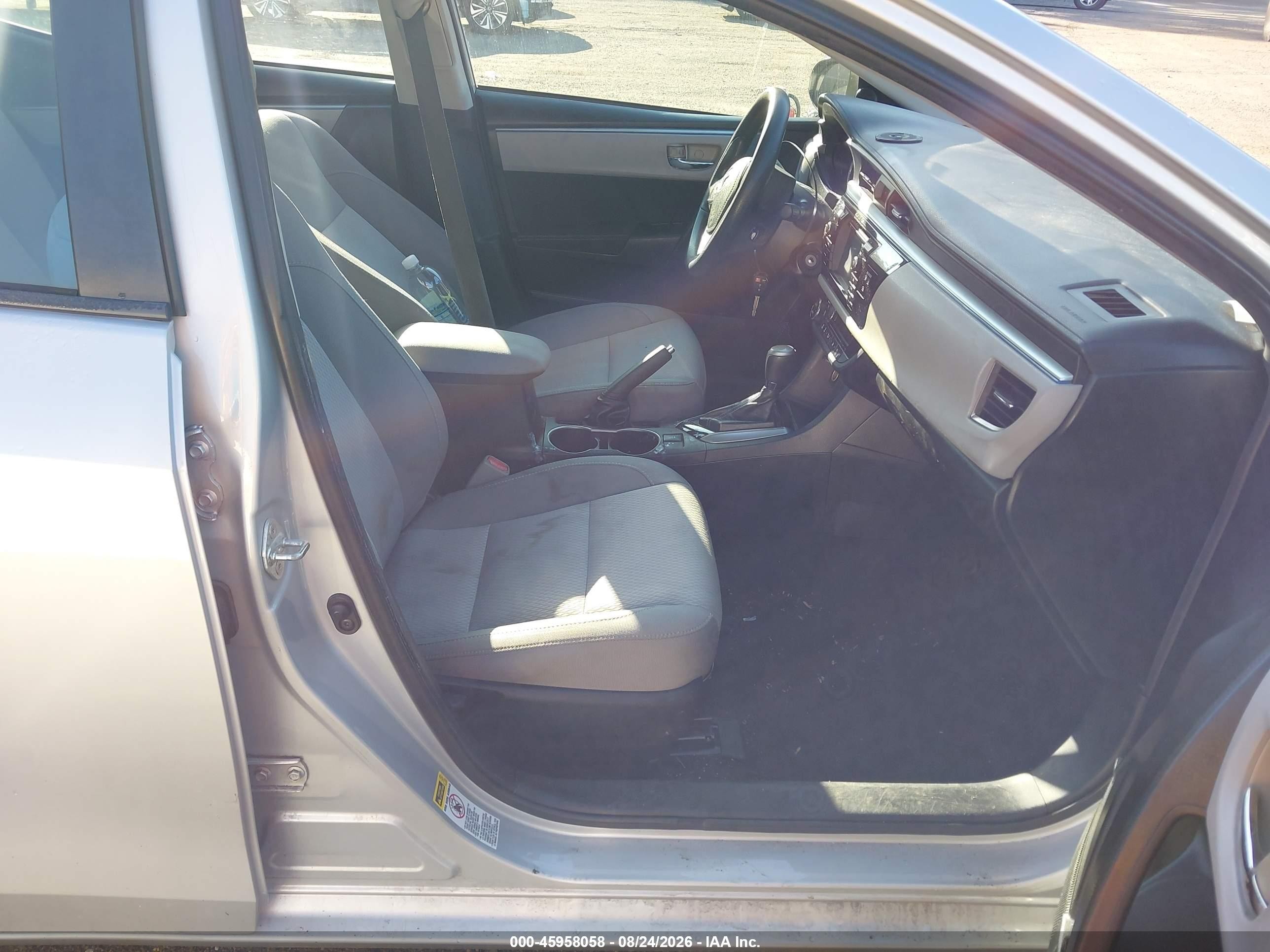 2014 Toyota Corolla Le Silver vin: 2T1BURHE0EC218244