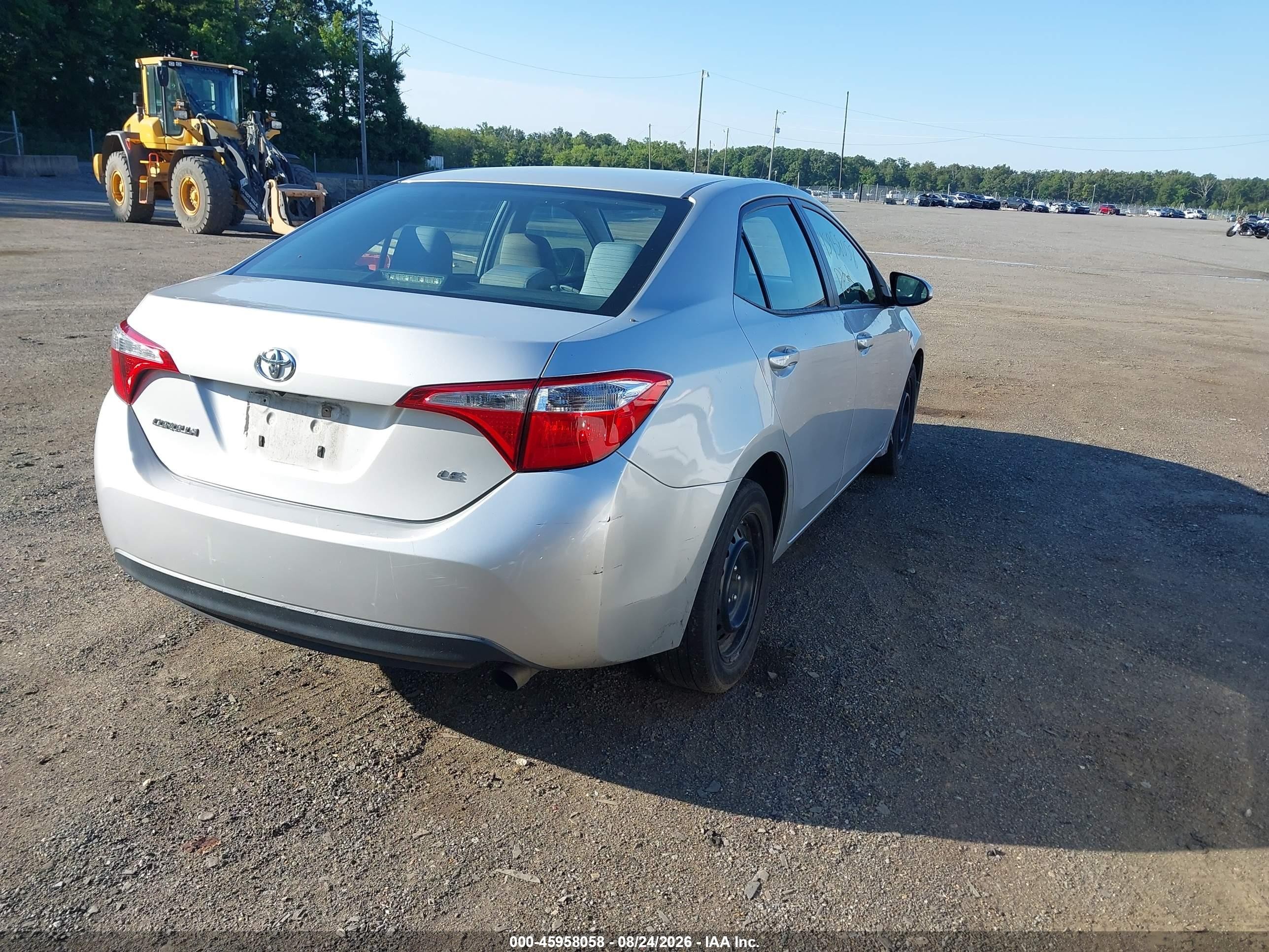 2014 Toyota Corolla Le Silver vin: 2T1BURHE0EC218244