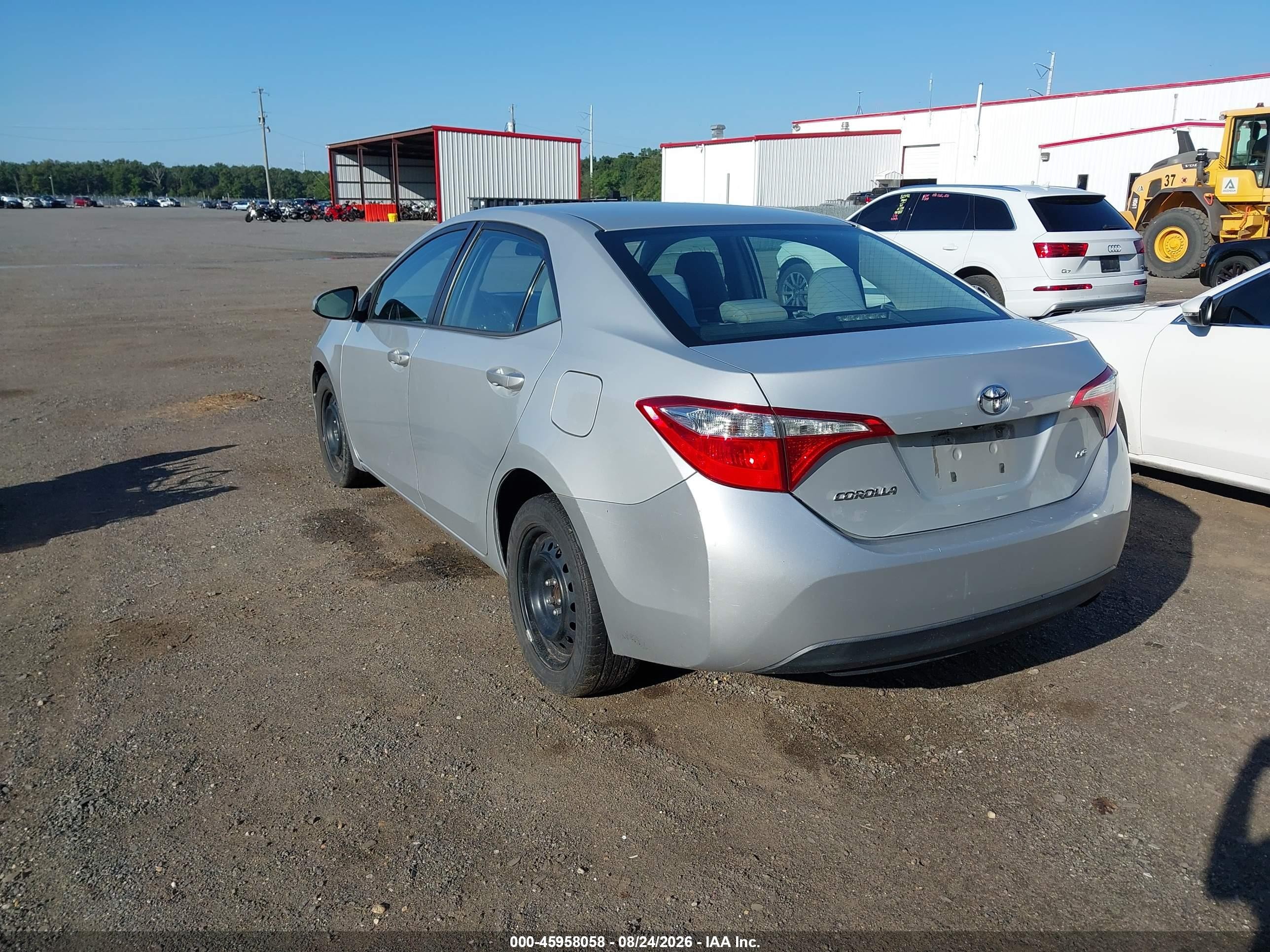 2014 Toyota Corolla Le Silver vin: 2T1BURHE0EC218244