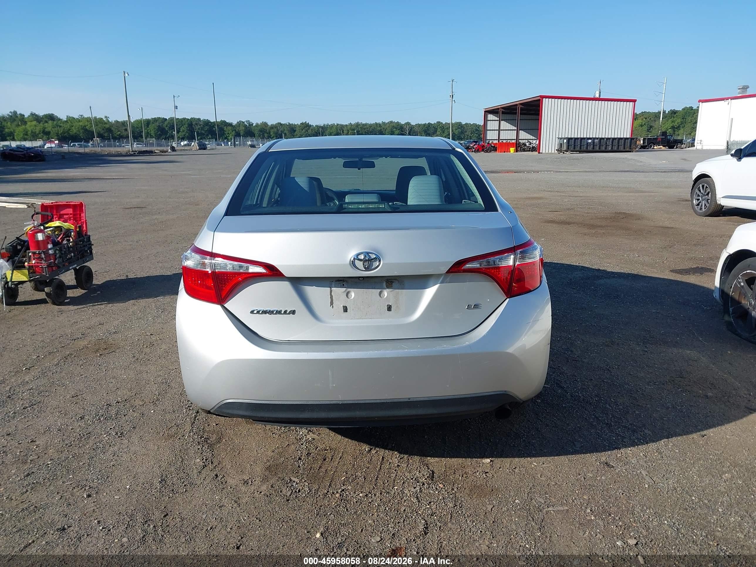 2014 Toyota Corolla Le Silver vin: 2T1BURHE0EC218244