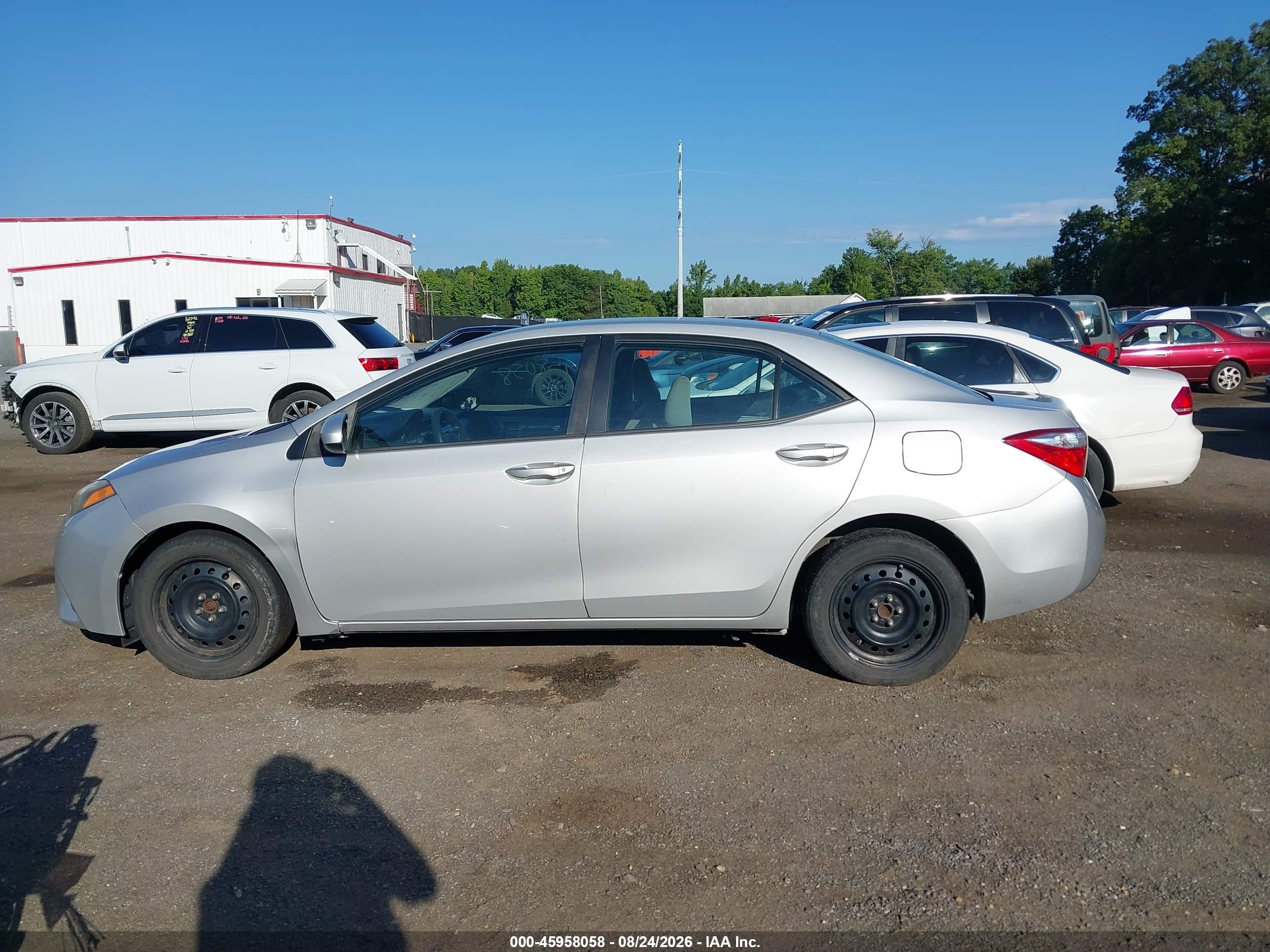 2014 Toyota Corolla Le Silver vin: 2T1BURHE0EC218244