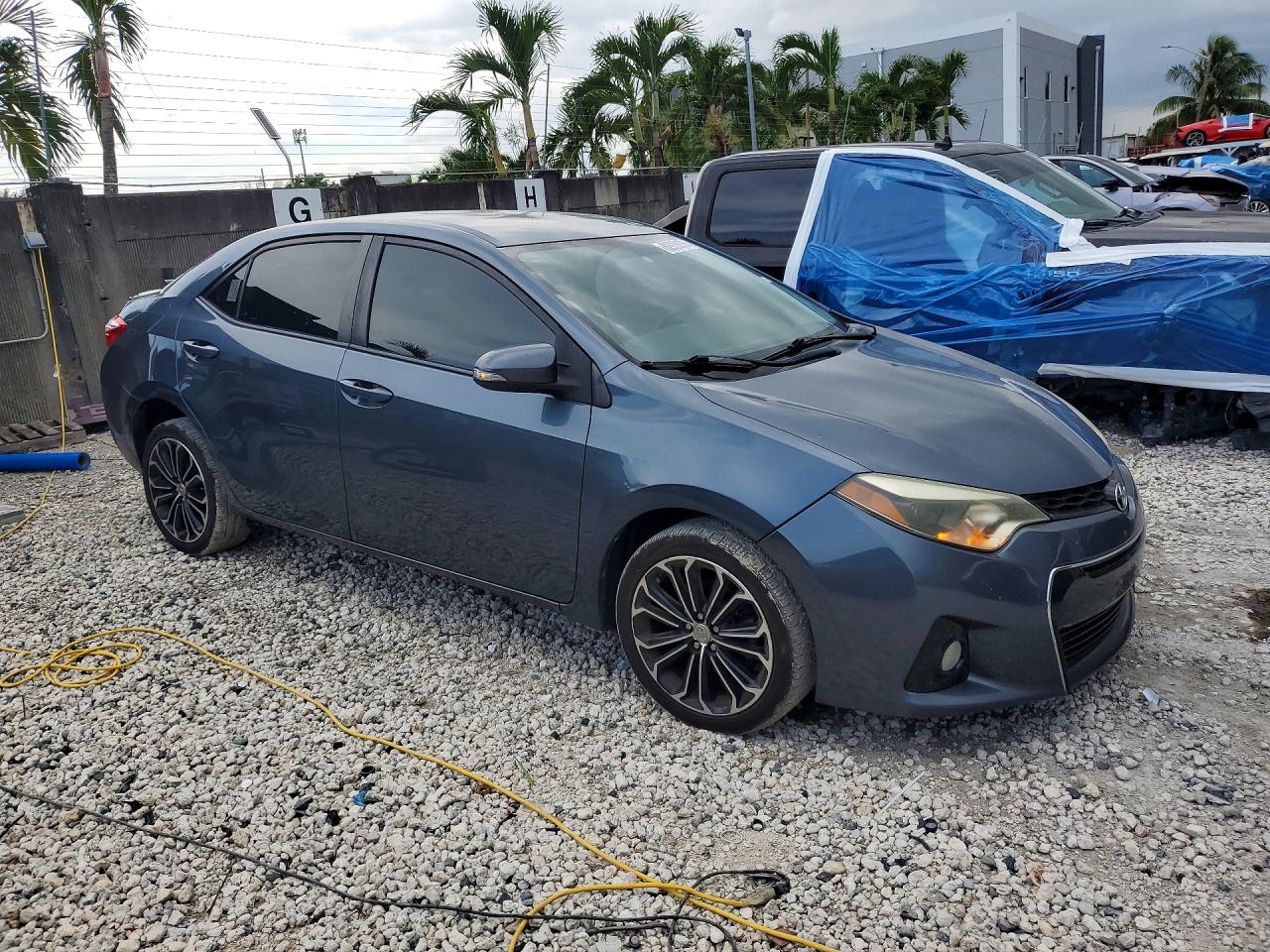 2014 Toyota Corolla S Plus Gray vin: 2T1BURHE0EC218308