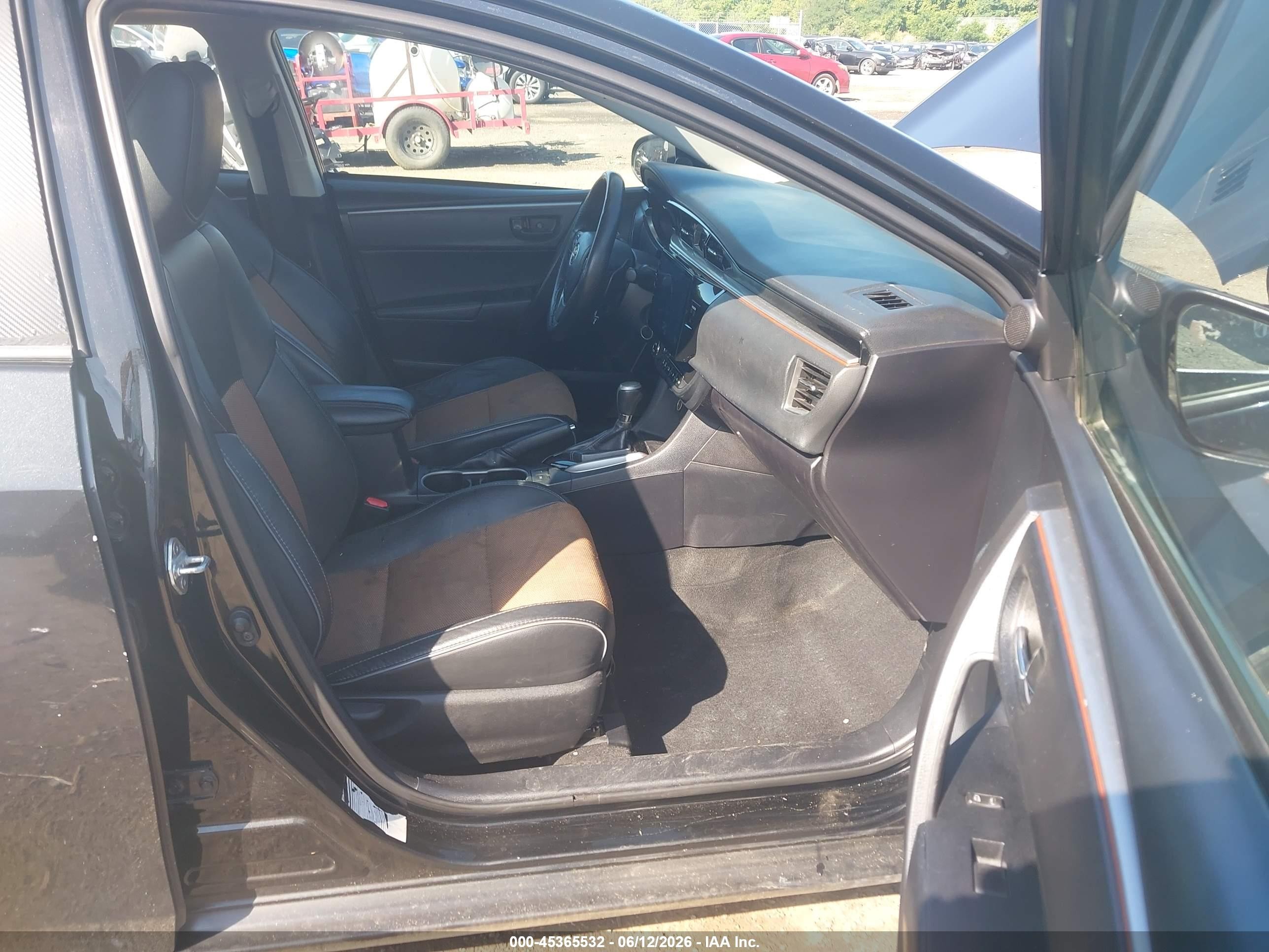 2014 Toyota Corolla S Plus Black vin: 2T1BURHE0EC220401