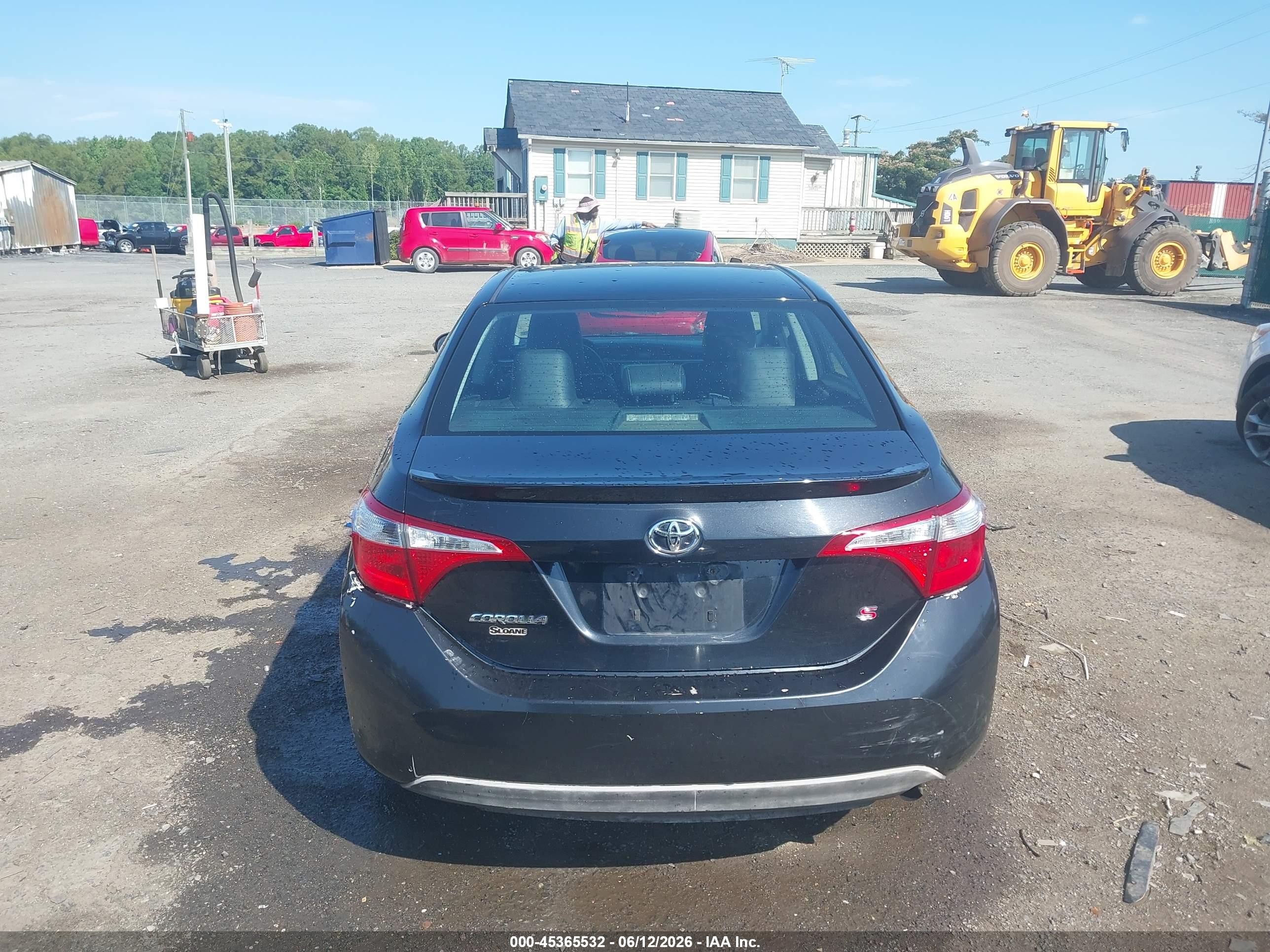 2014 Toyota Corolla S Plus Black vin: 2T1BURHE0EC220401