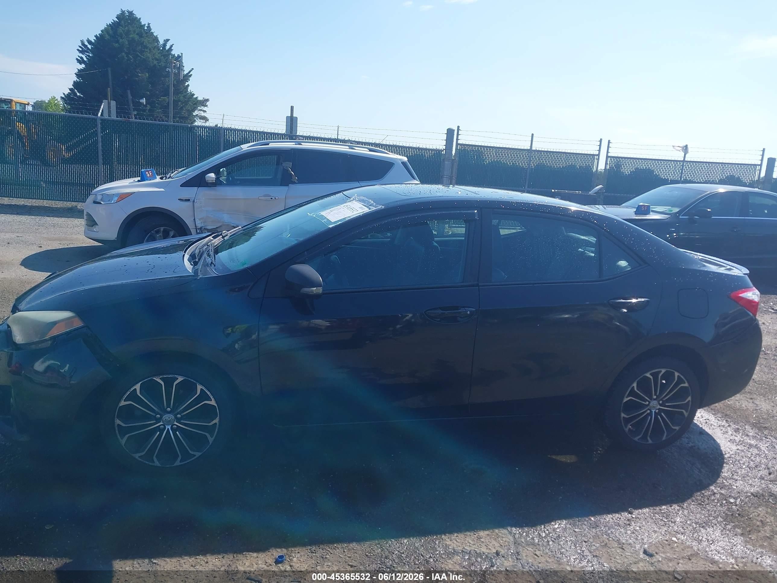 2014 Toyota Corolla S Plus Black vin: 2T1BURHE0EC220401